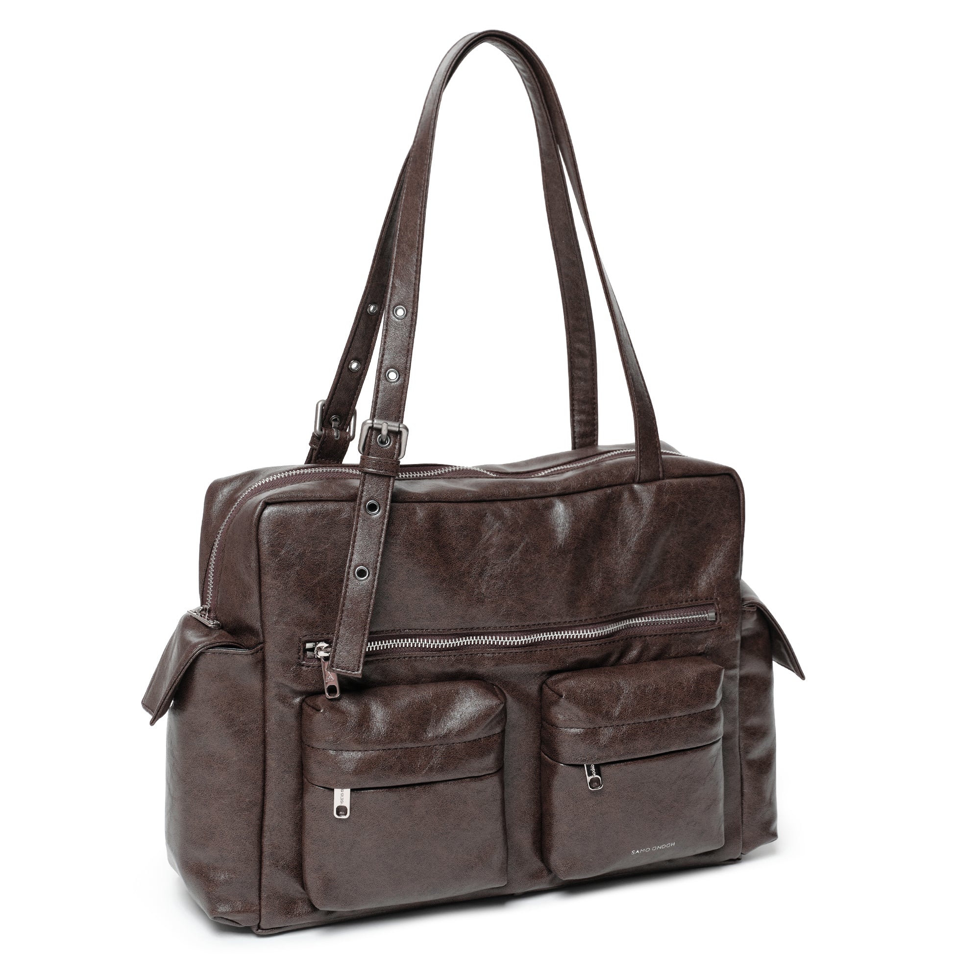 pocket utility bag L veg cocoa