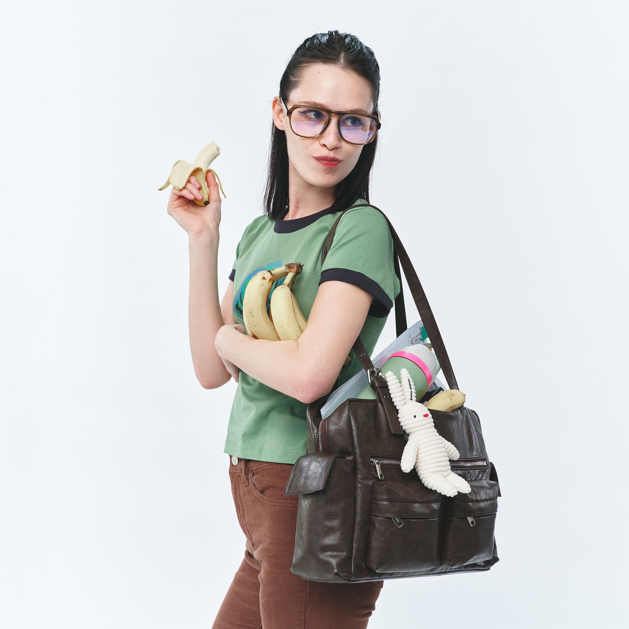 pocket utility bag L veg cocoa