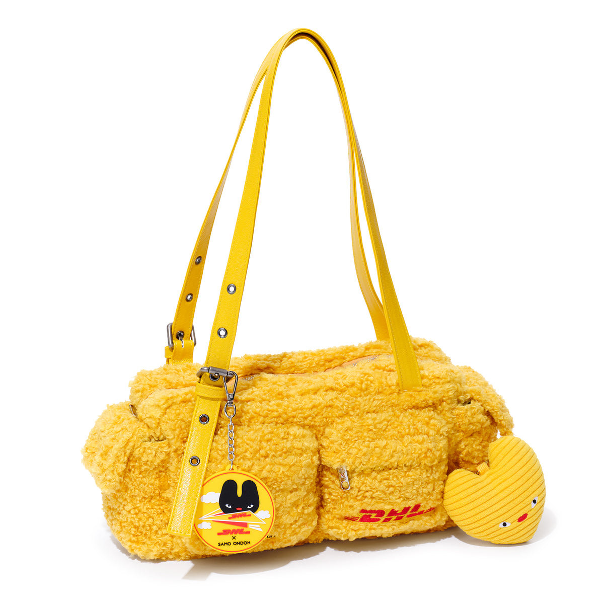 pocket utility bag M eco shearling DHL yellow