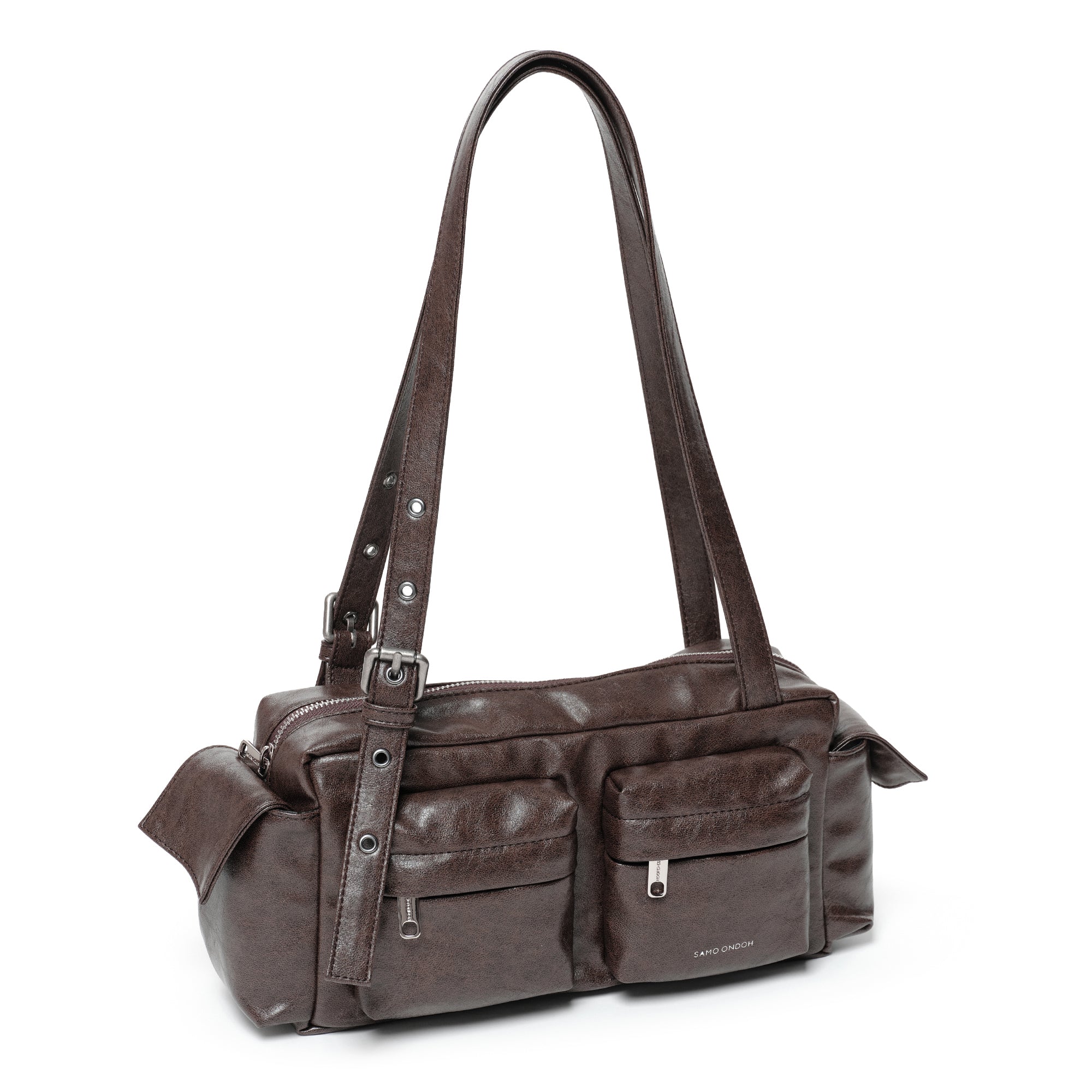 pocket utility bag M veg cocoa