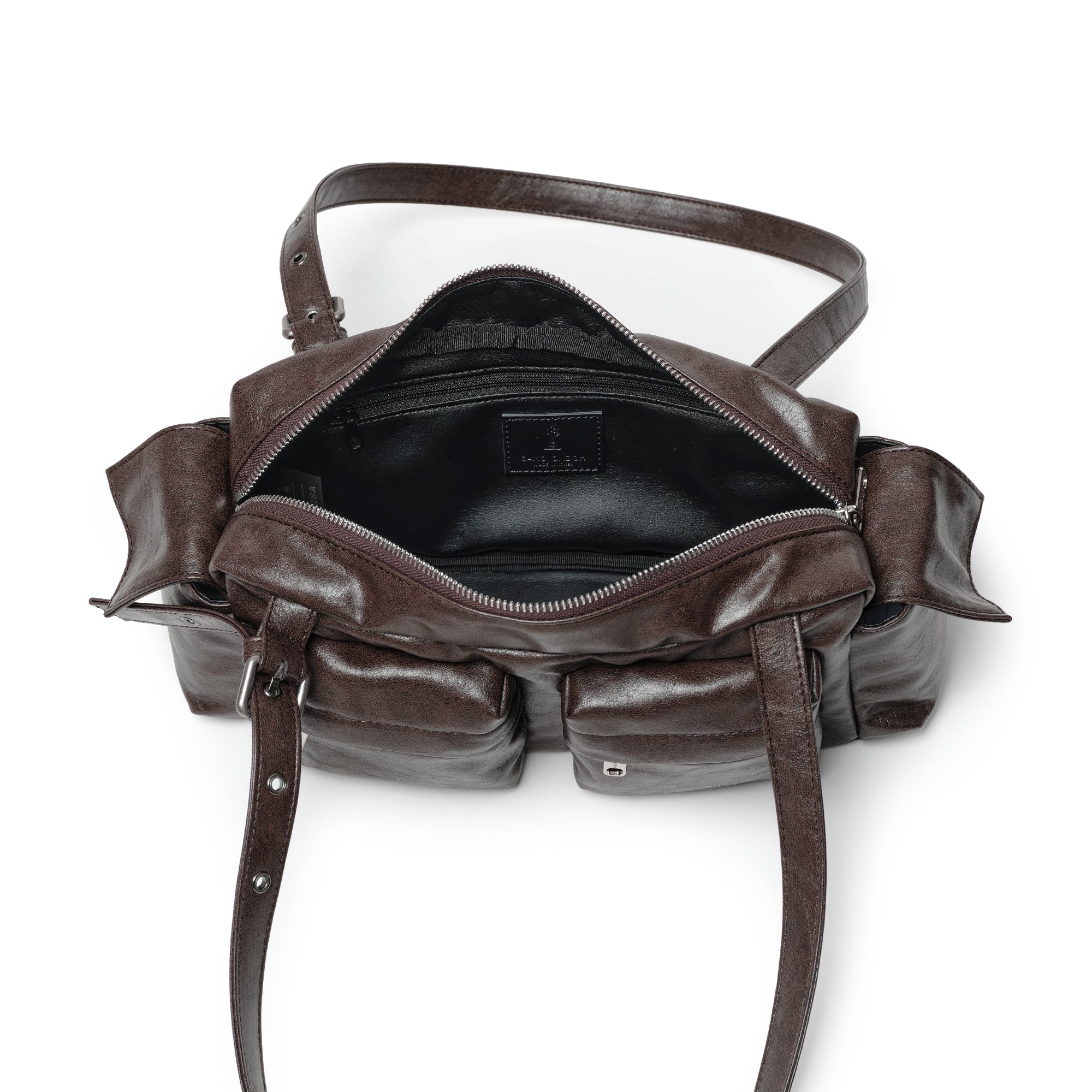 pocket utility bag M veg cocoa