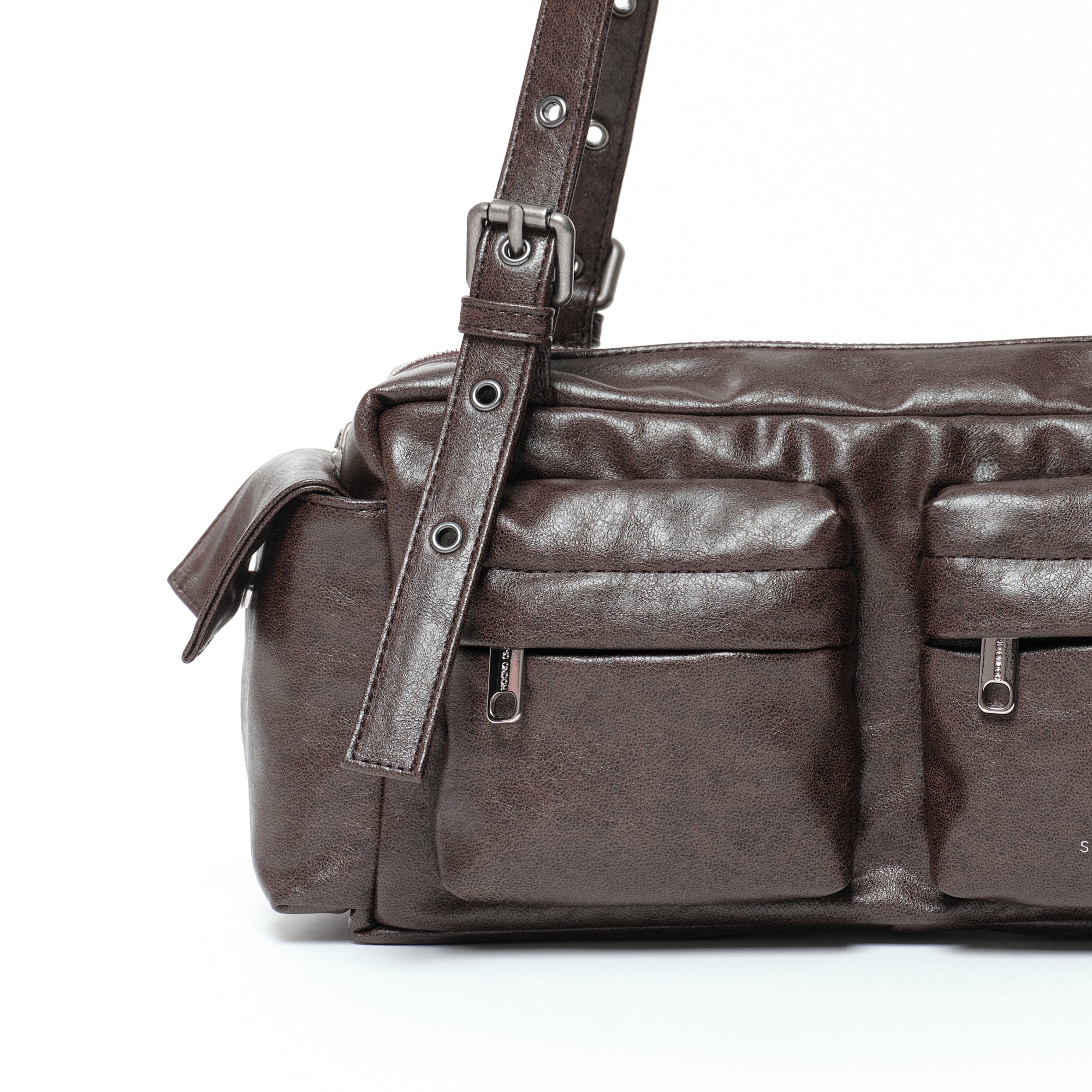 pocket utility bag M veg cocoa