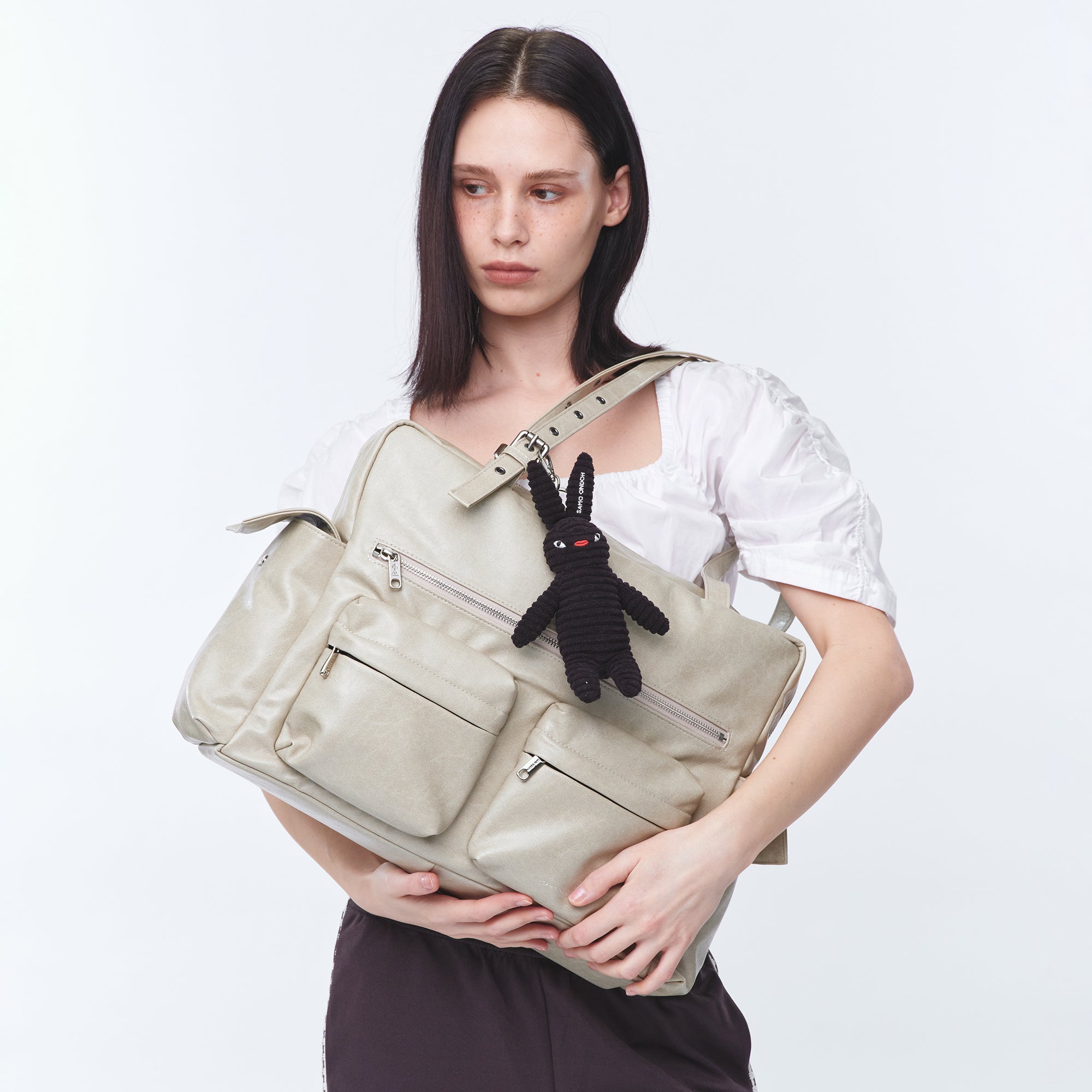 pocket utility bag XL veg cream
