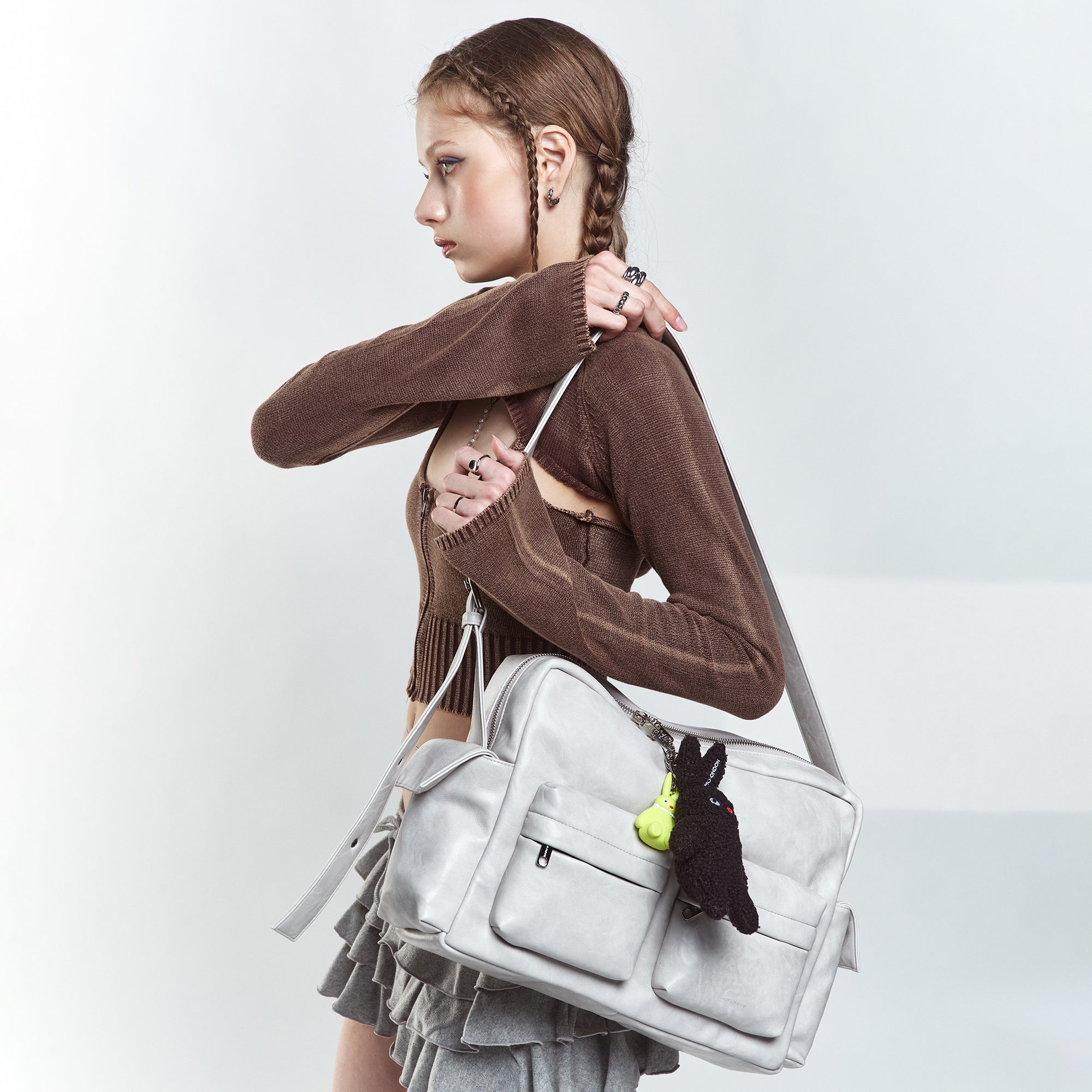 cross utility bag L baked powder