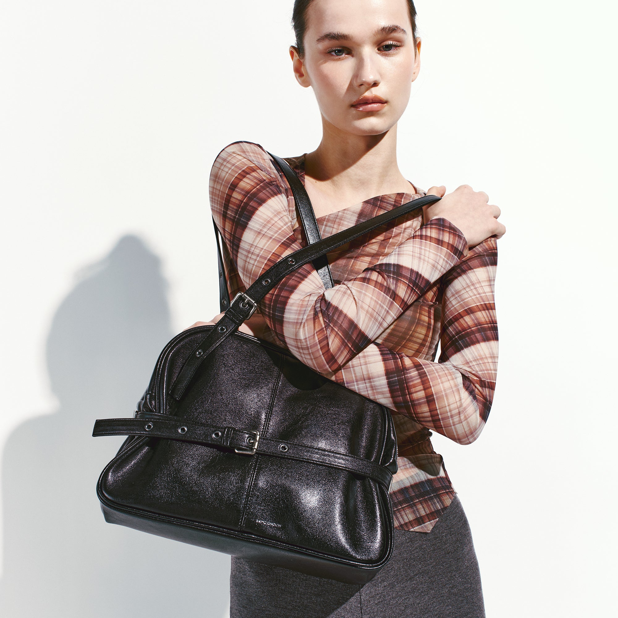 dome belt bag M goat black