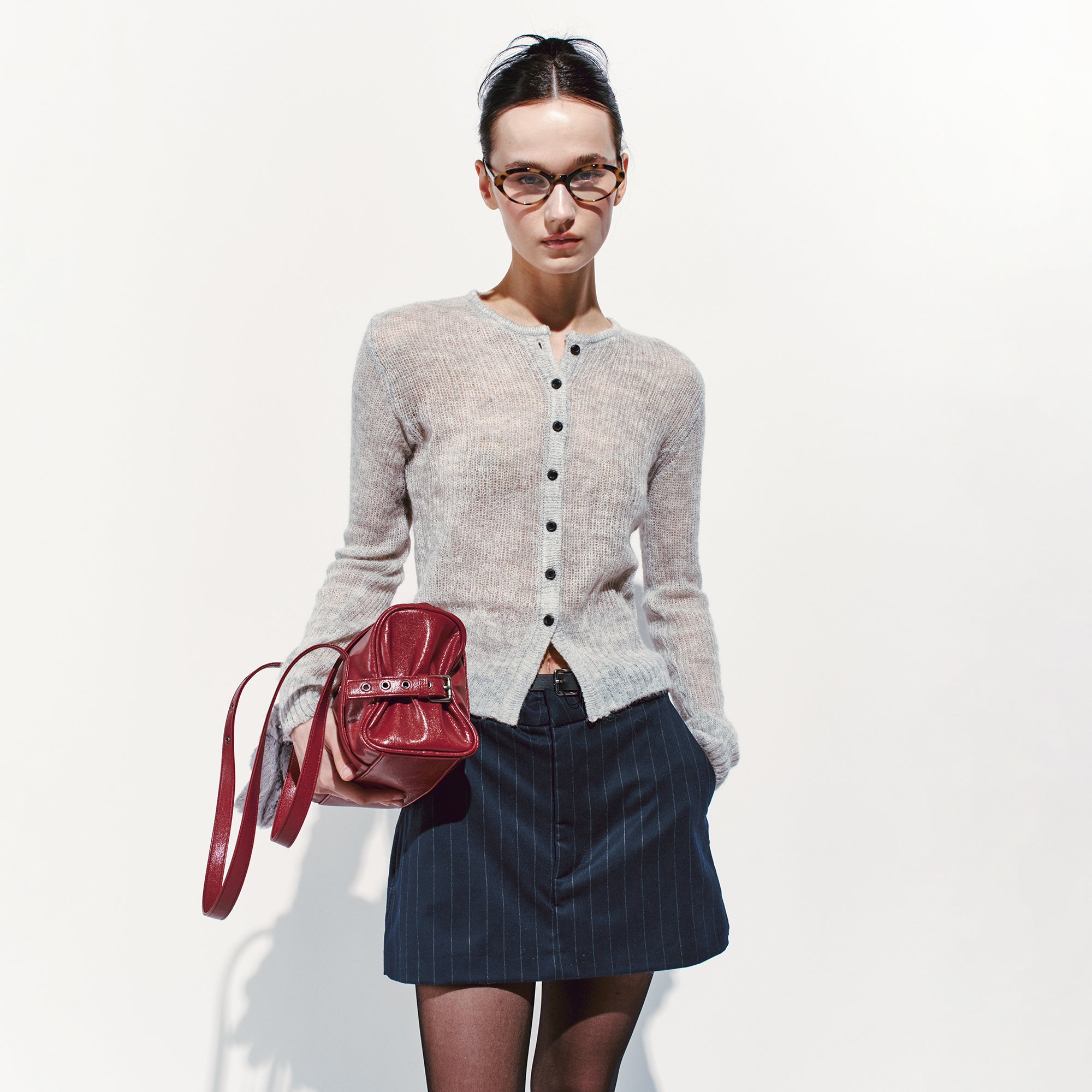 museum bag M goat red