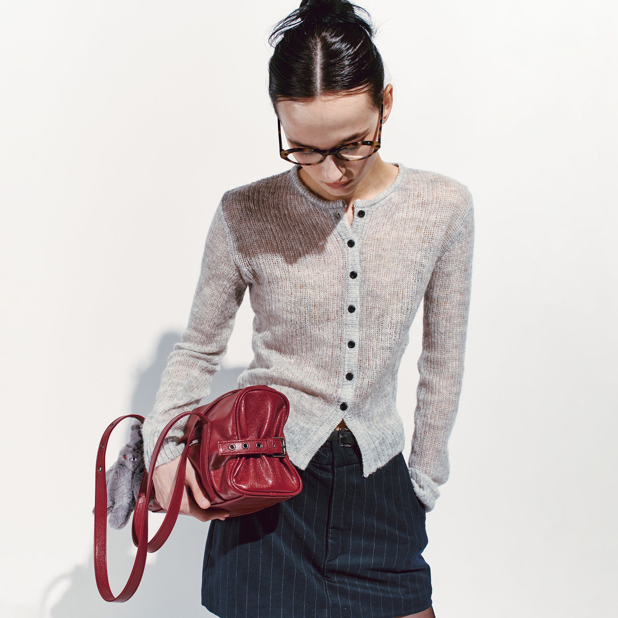 museum bag M goat red