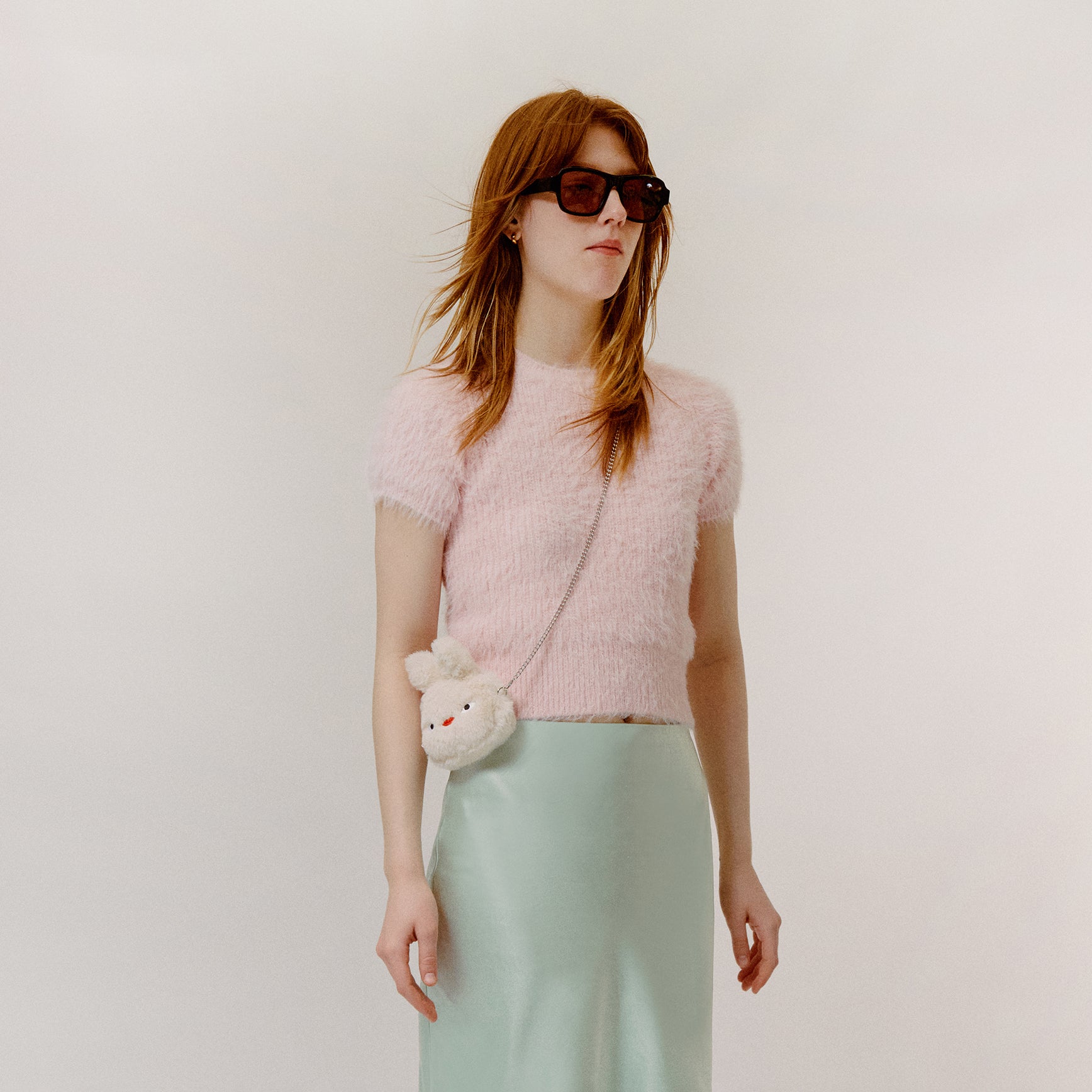 tokiyom mini pouch eco shearling black