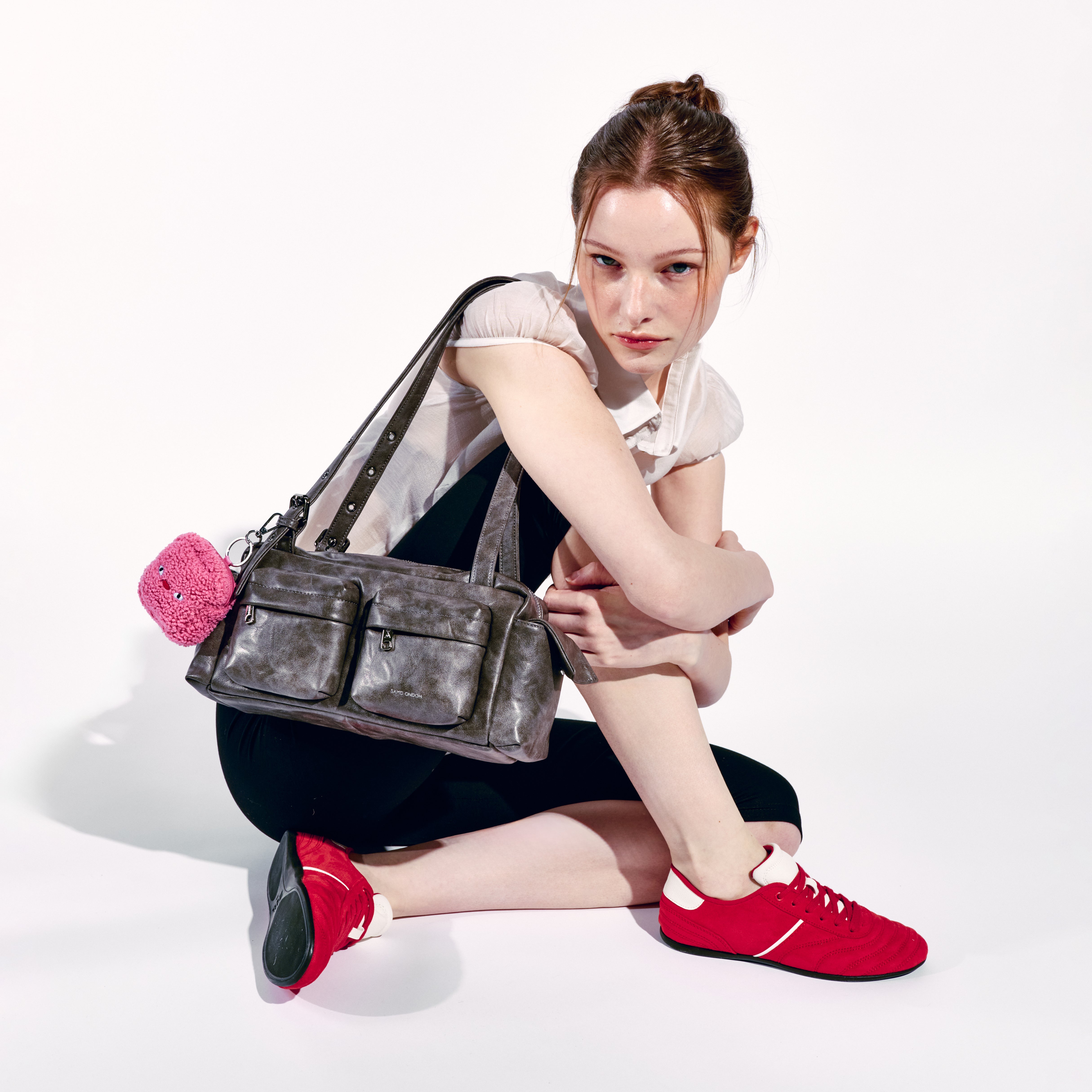 pocket utility bag M baked gray