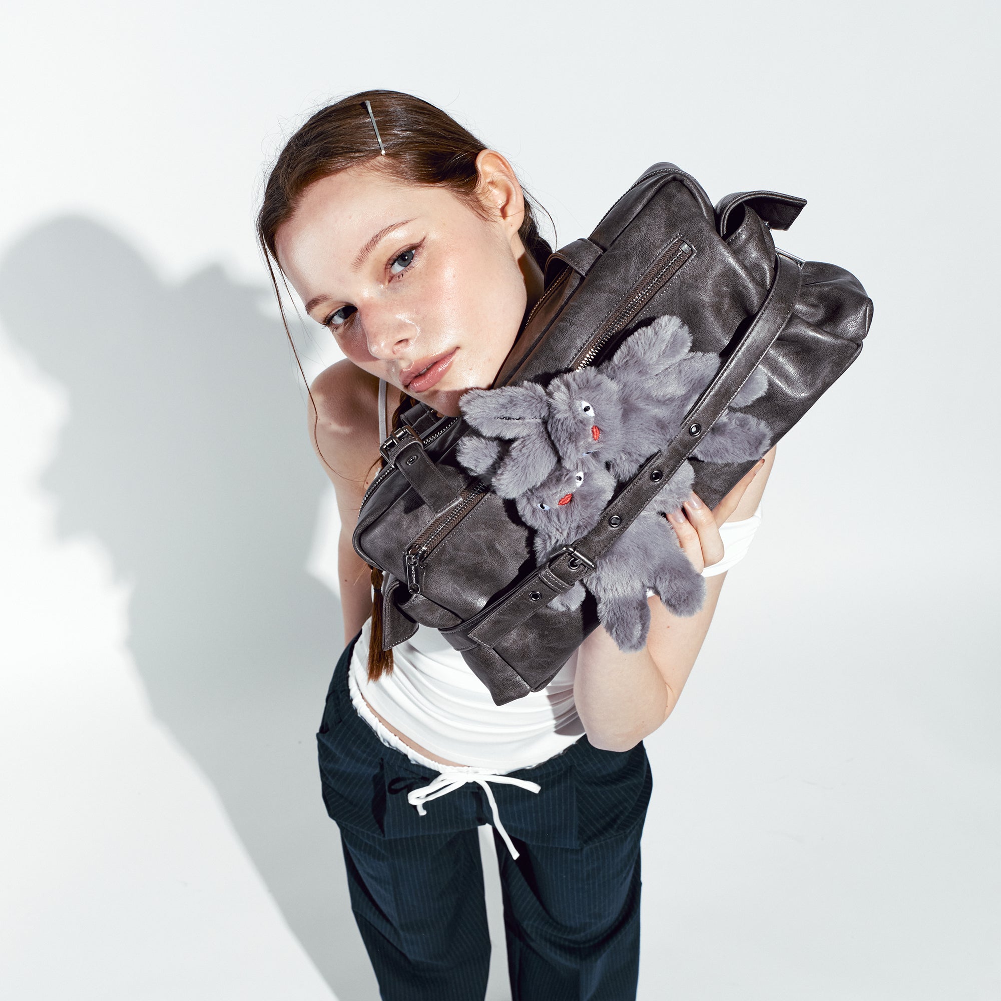 belt utility bag L baked gray