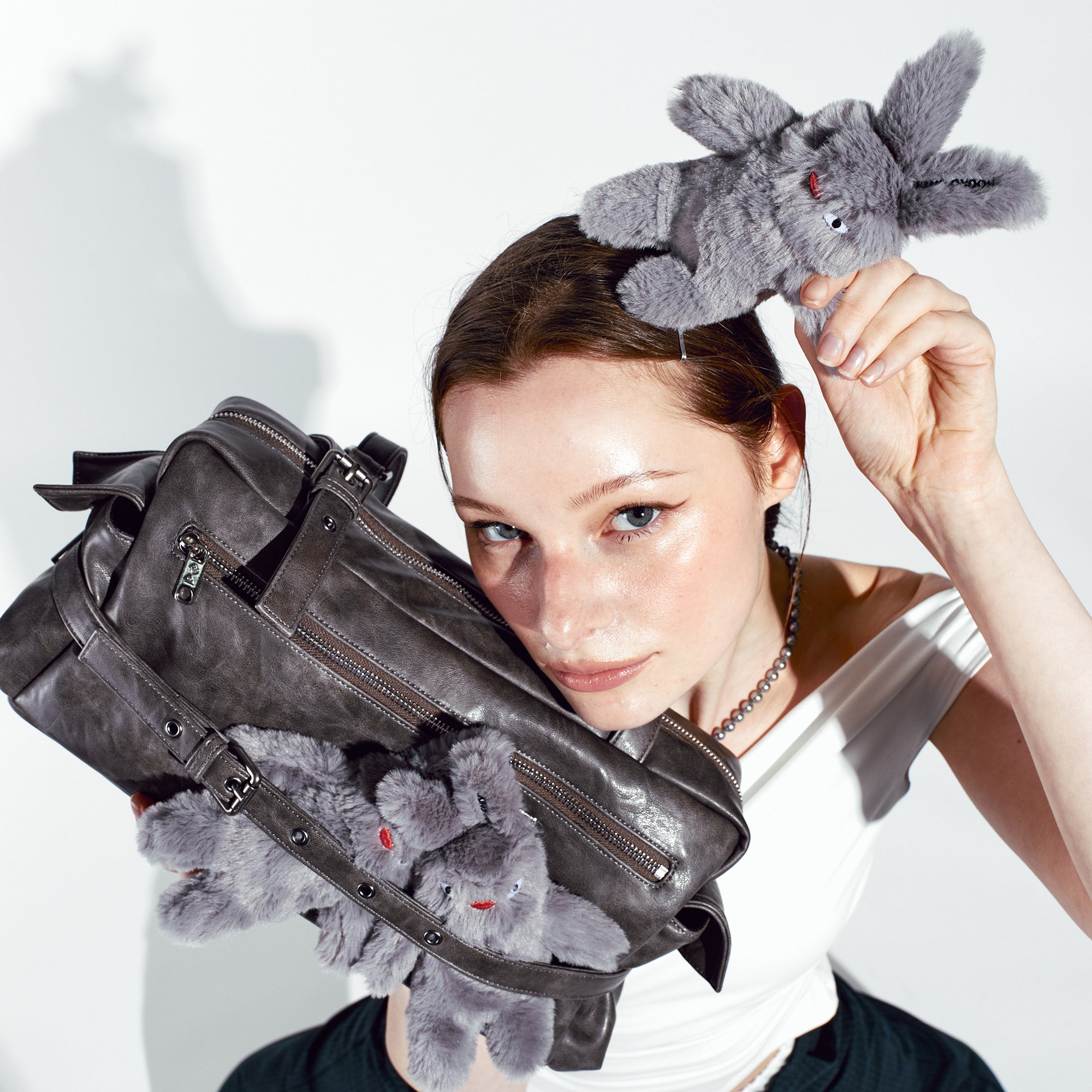 belt utility bag L baked gray