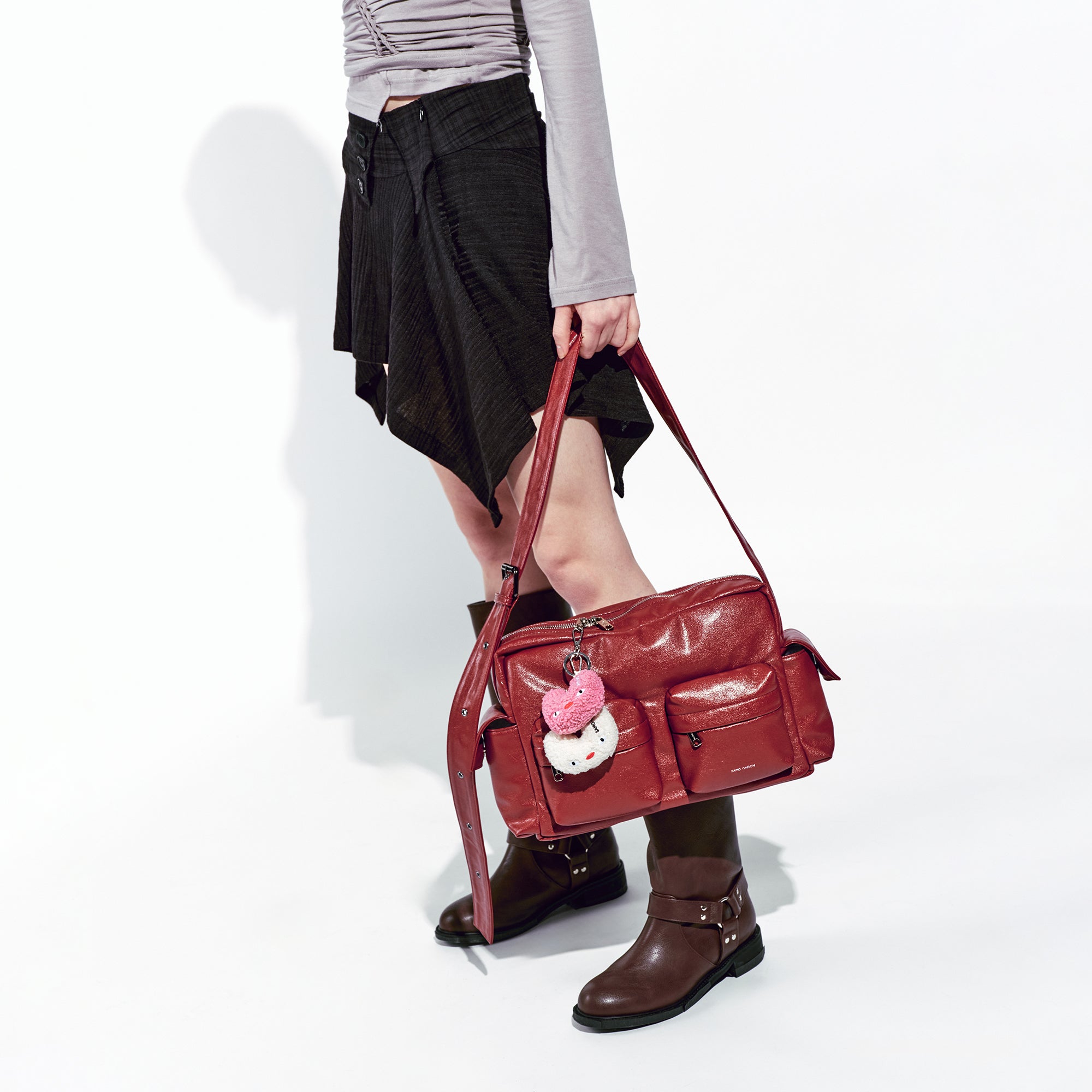 cross utility bag M goat red