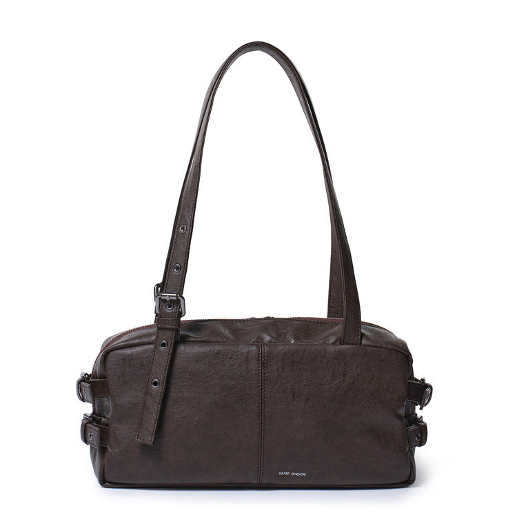 side belt bag M brushed chocolate