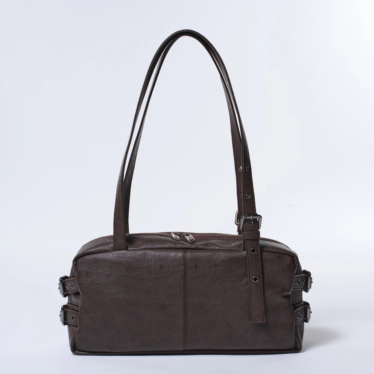 side belt bag M brushed chocolate