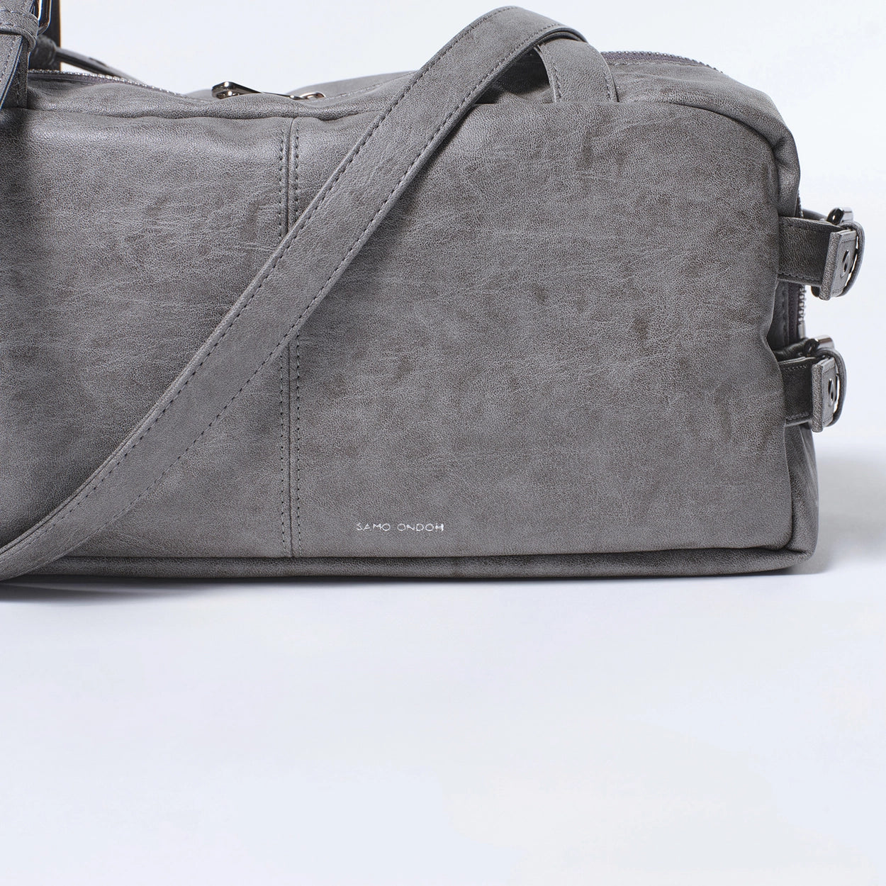 side belt bag M brushed gray
