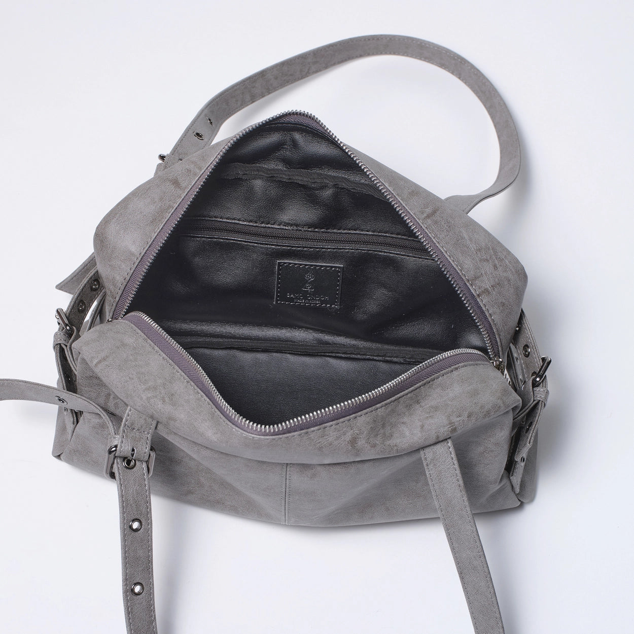 side belt bag M brushed gray