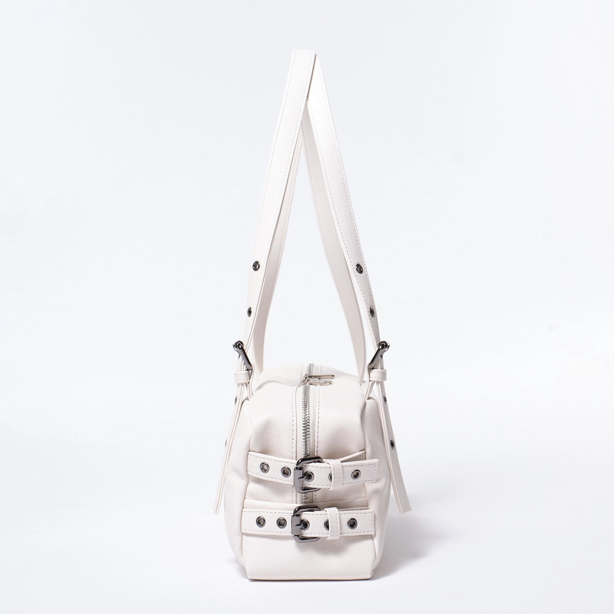 side belt bag M nappa ivory