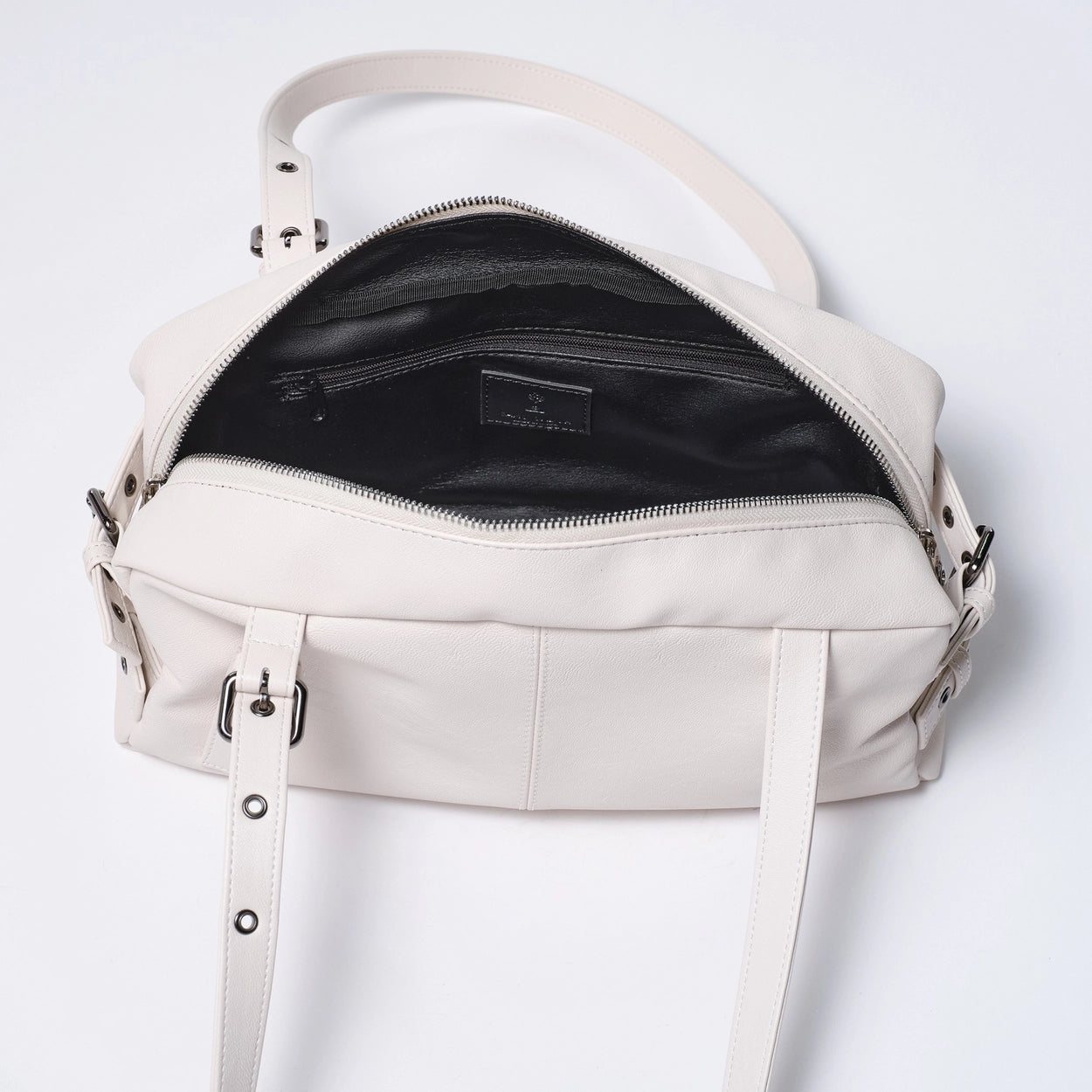 side belt bag M nappa ivory