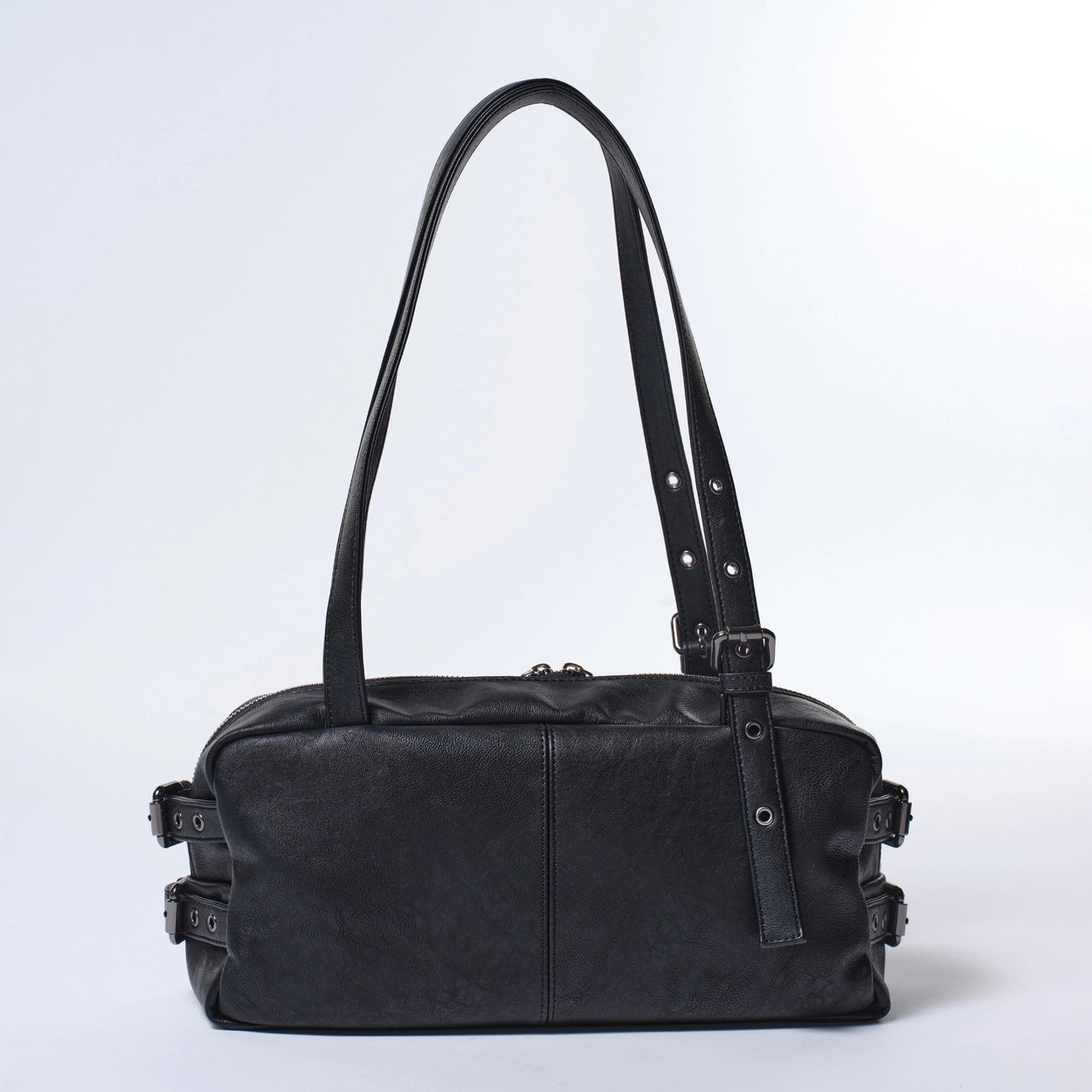 side belt bag M nappa matt black