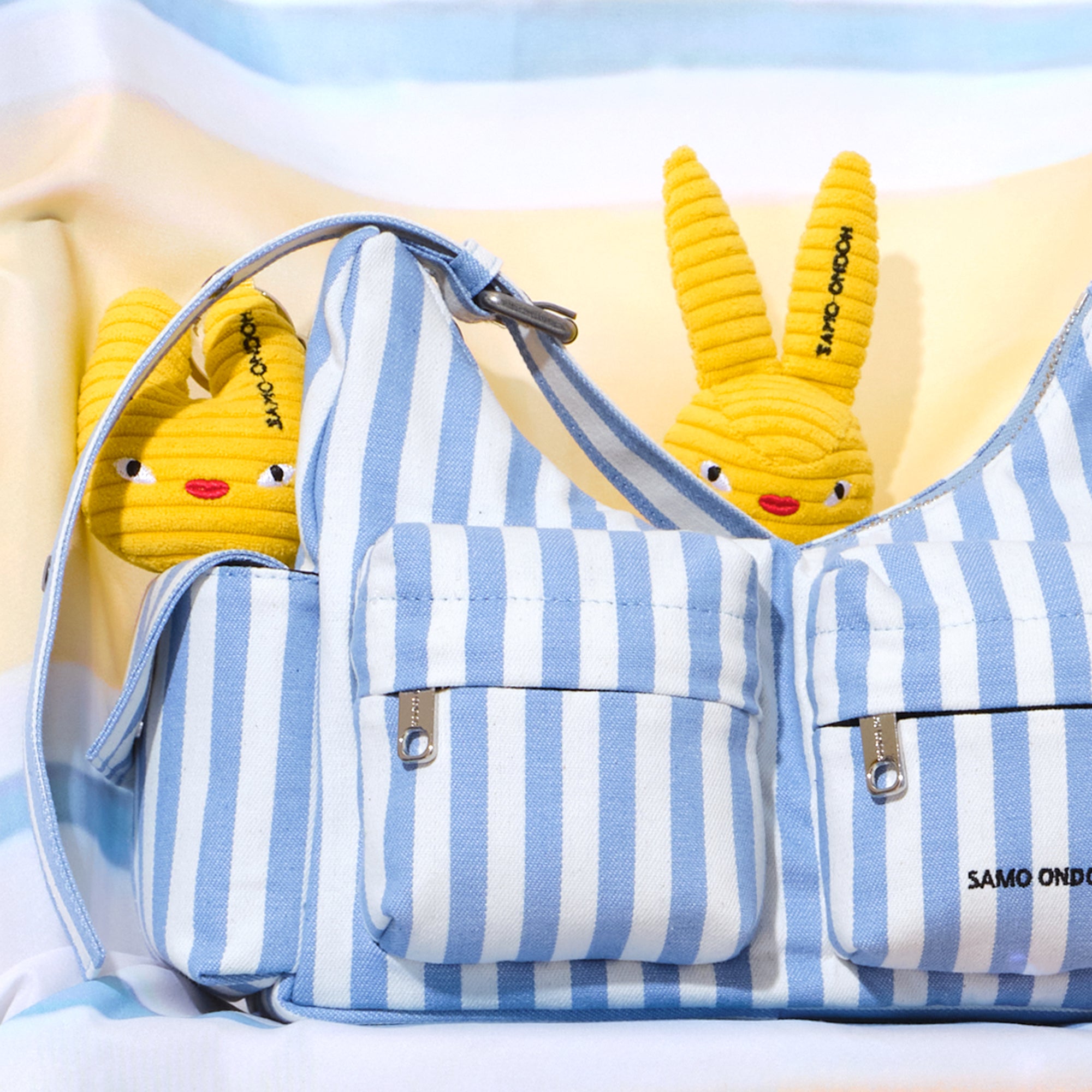tokiyom keychain corduroy yellow