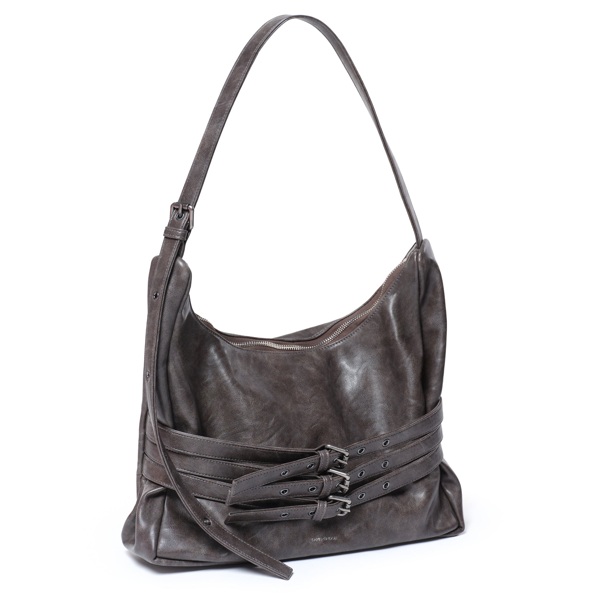 trio belt mug bag L baked gray
