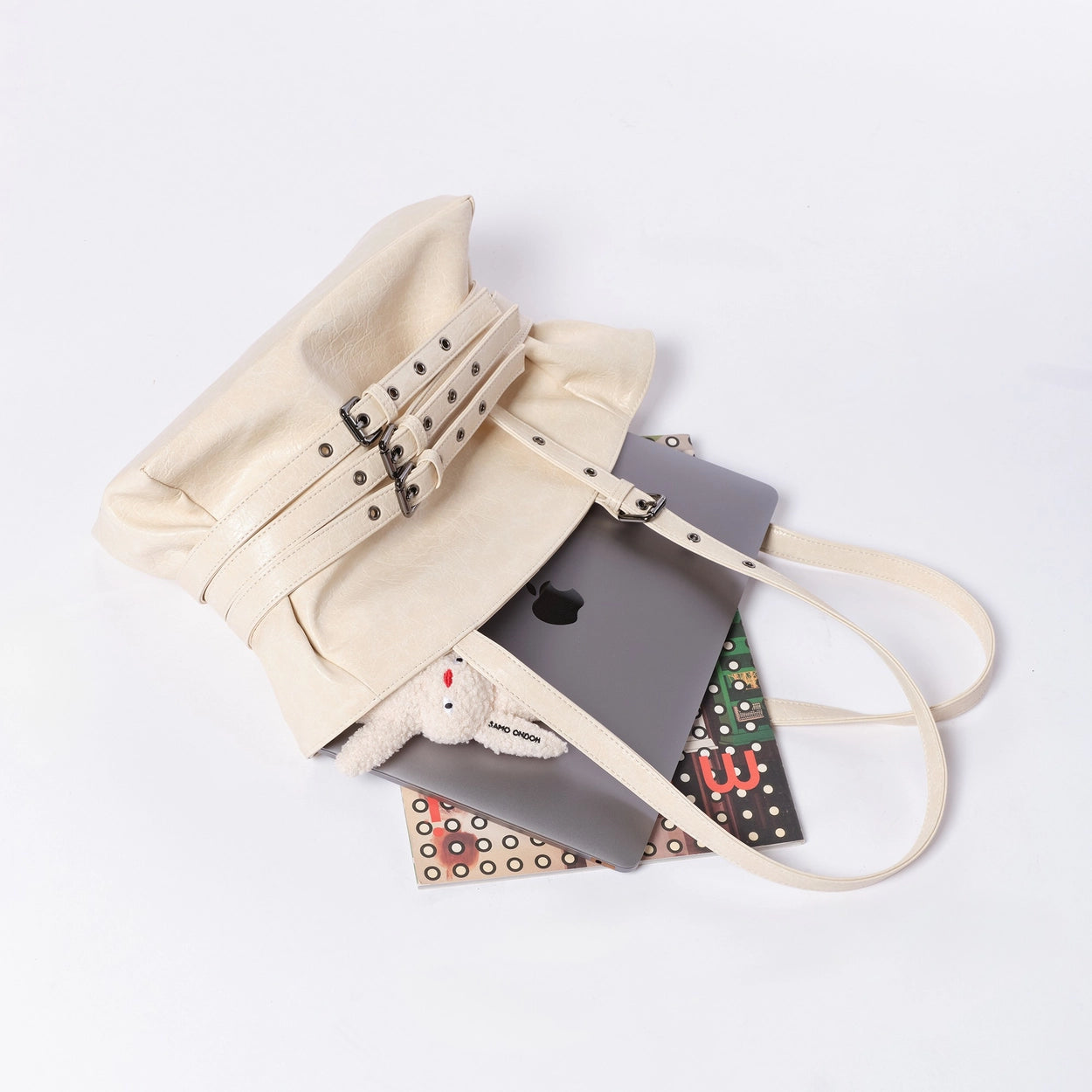 trio belt corset bag M brushed pink