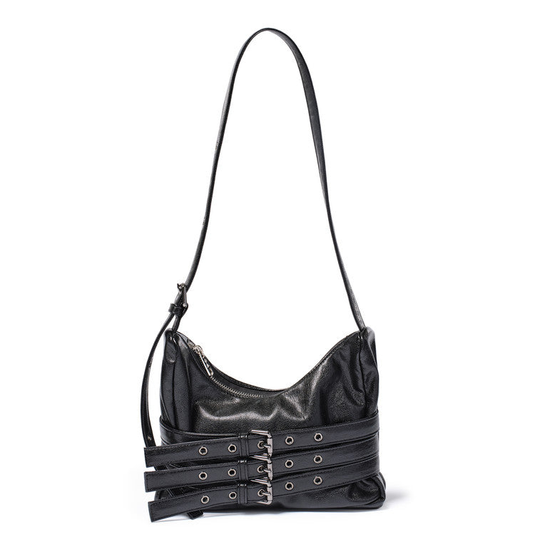 trio belt mug bag M goat black