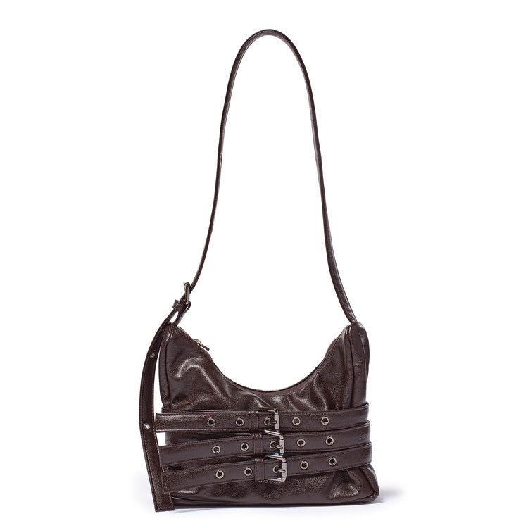 trio belt mug bag M goat chocolate