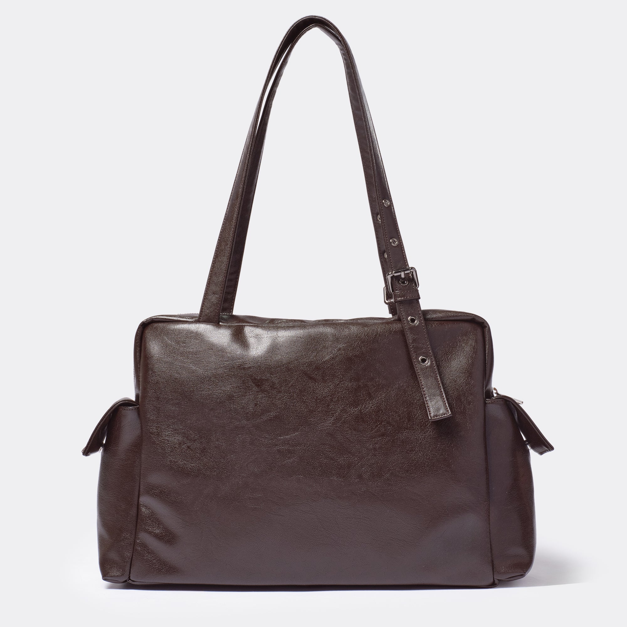 pocket utility bag L goat chocolate