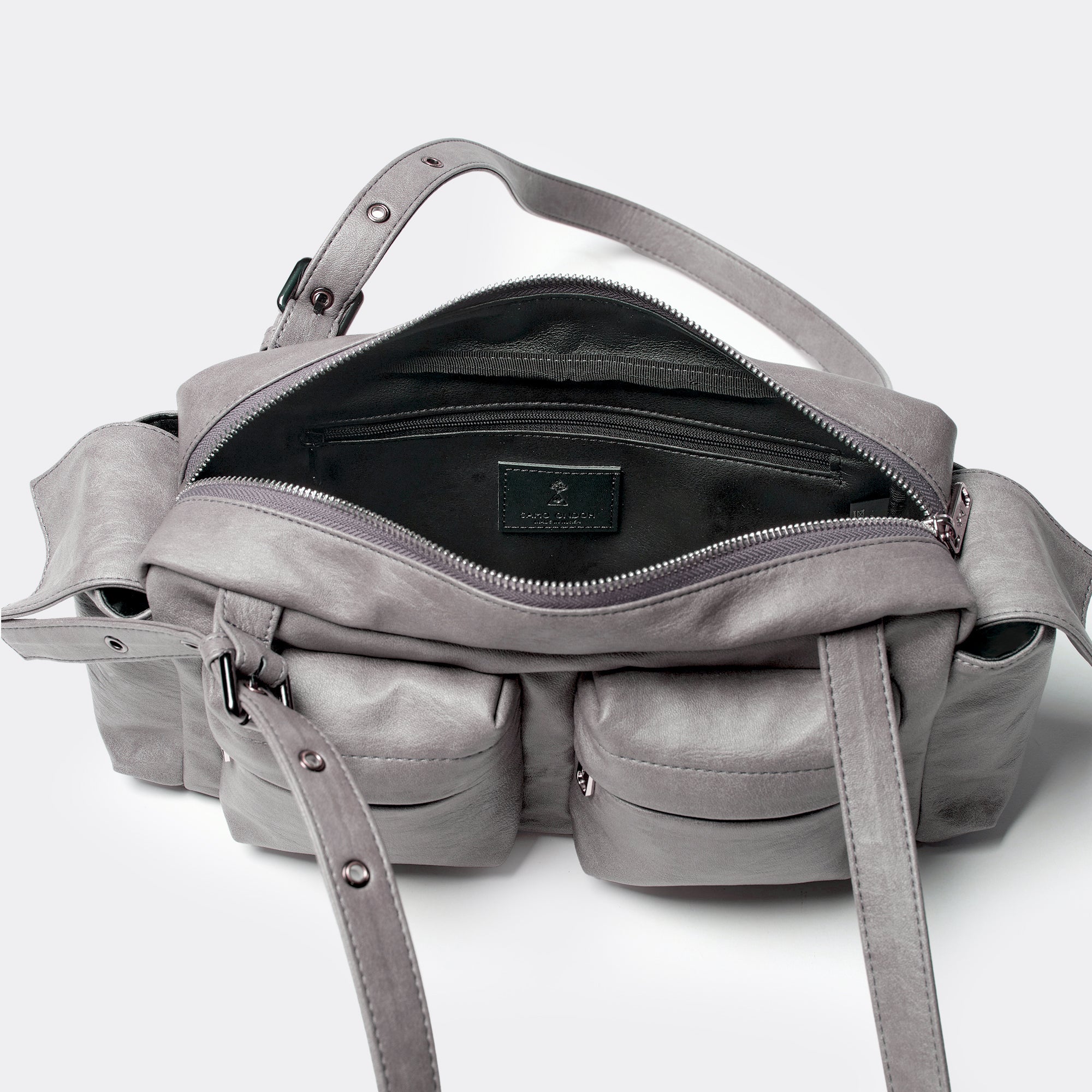 pocket utility bag M brushed gray