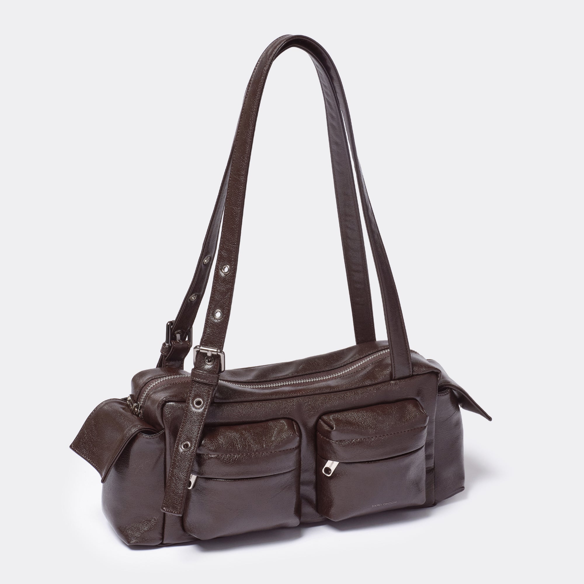 pocket utility bag M goat chocolate