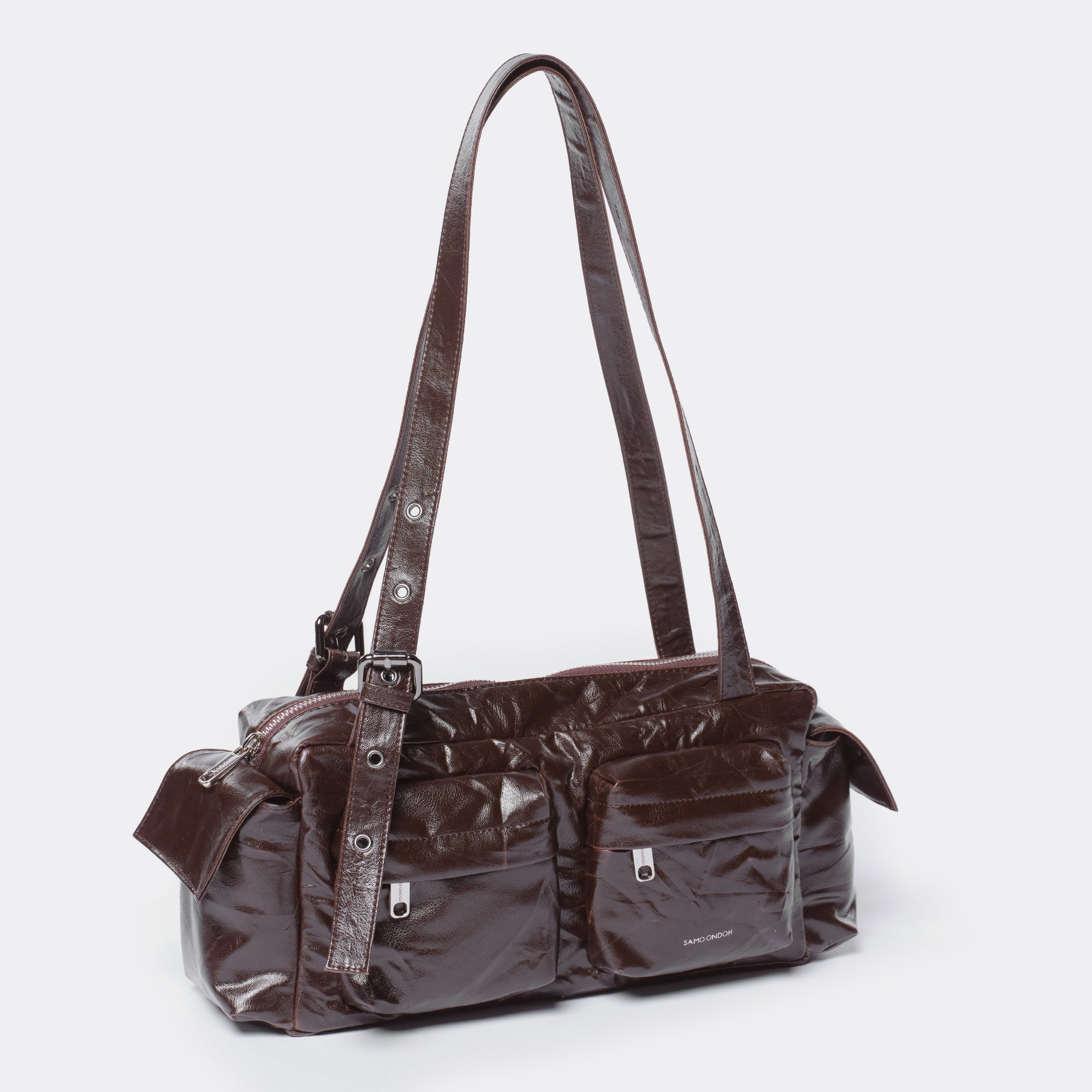 pocket utility bag M origami chocolate