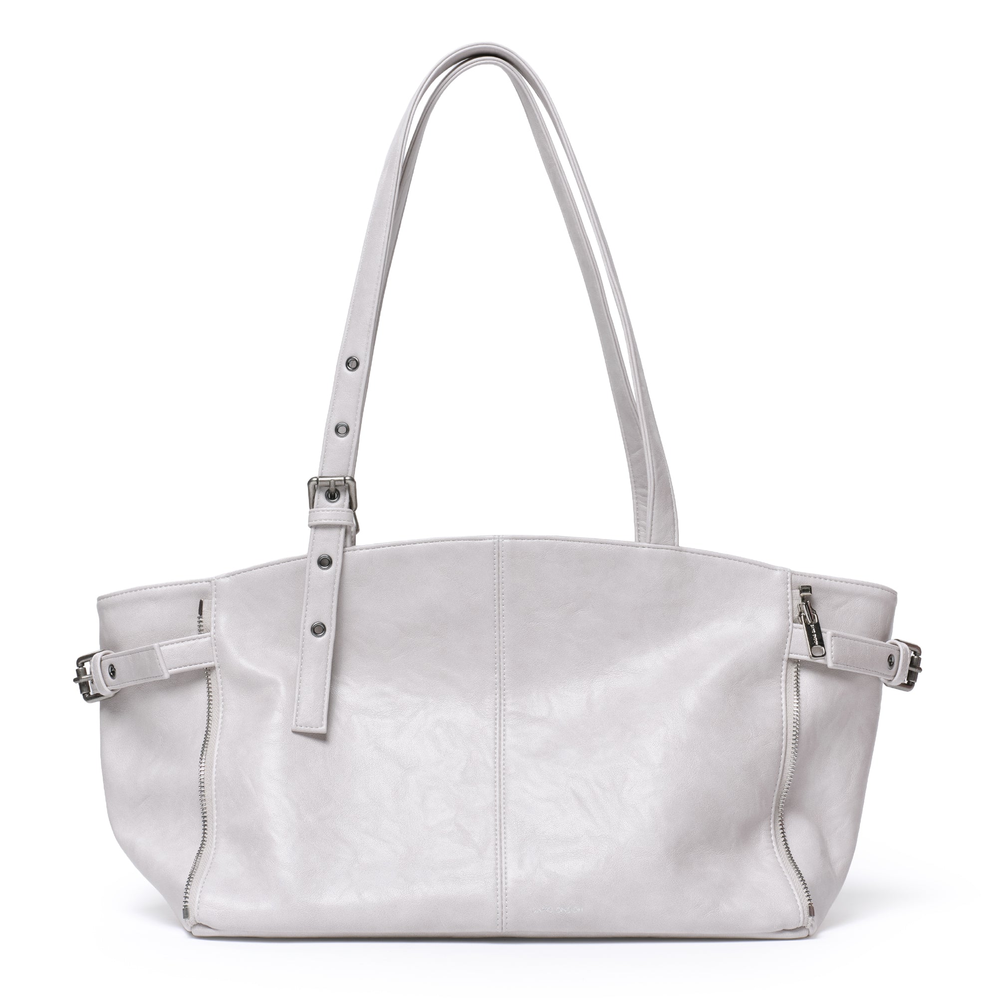 zipper shopper bag M baked powder