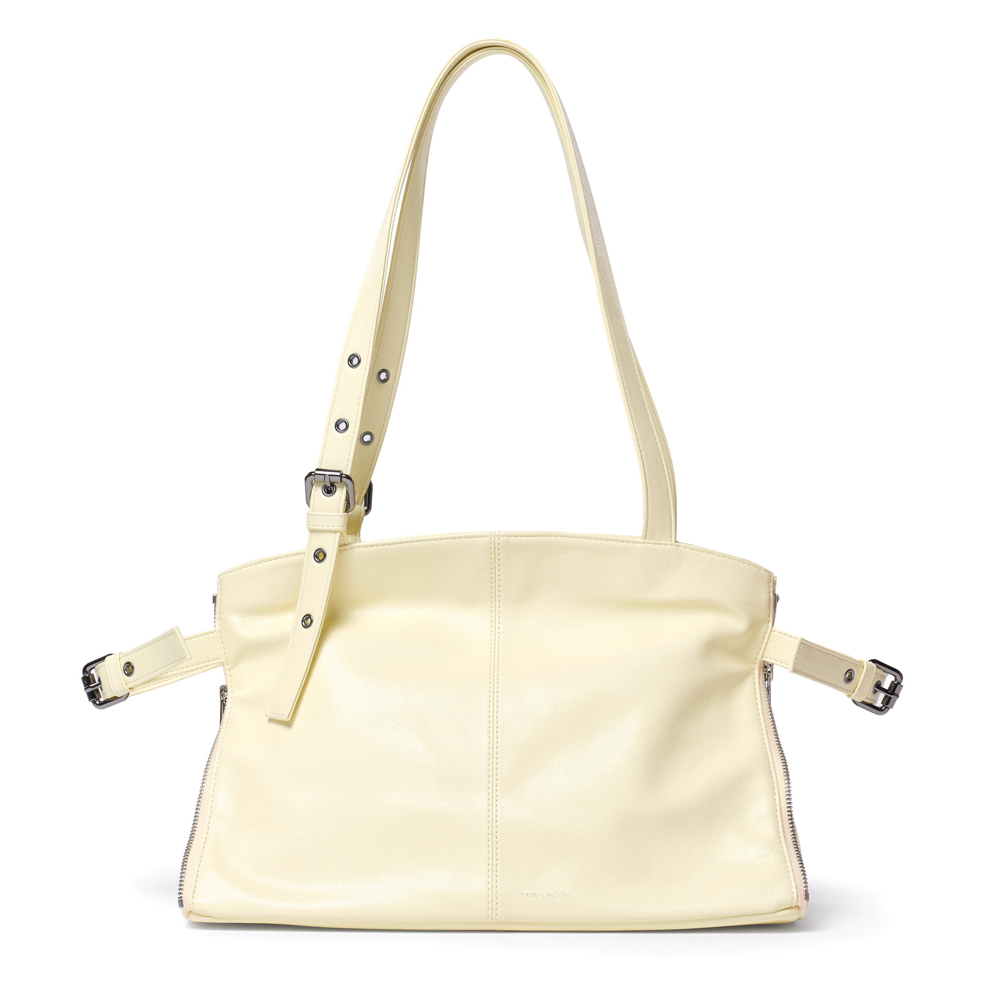 zipper shopper bag M goat lime