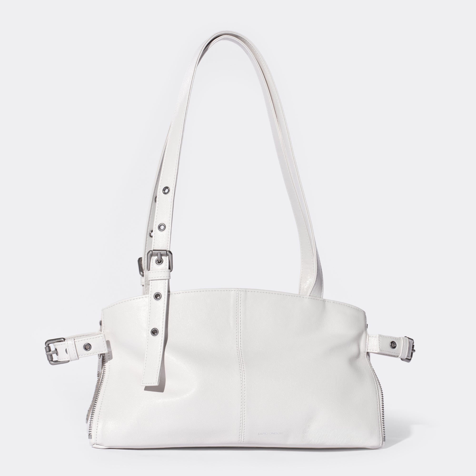 zipper shopper bag S goat cream