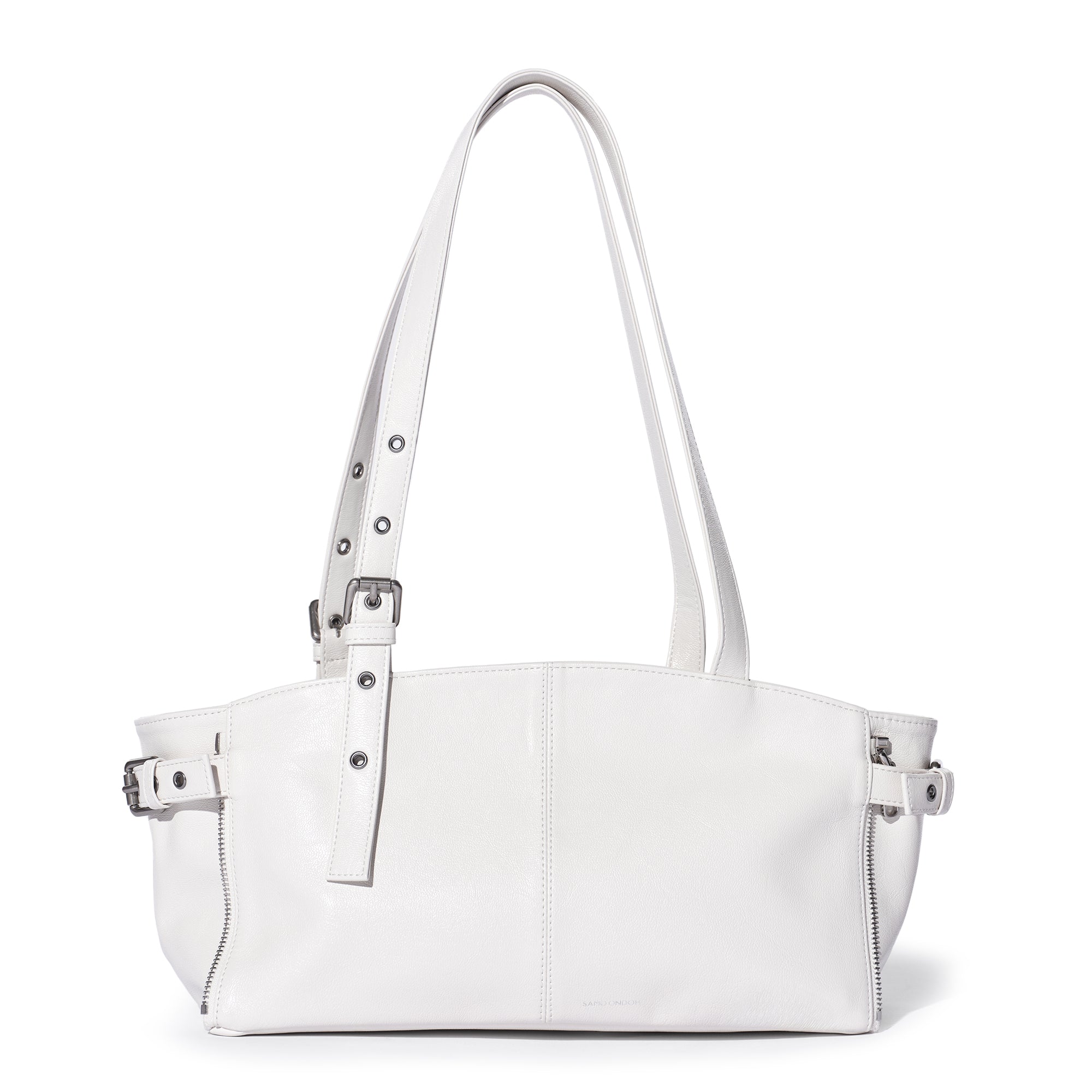 zipper shopper bag S goat cream