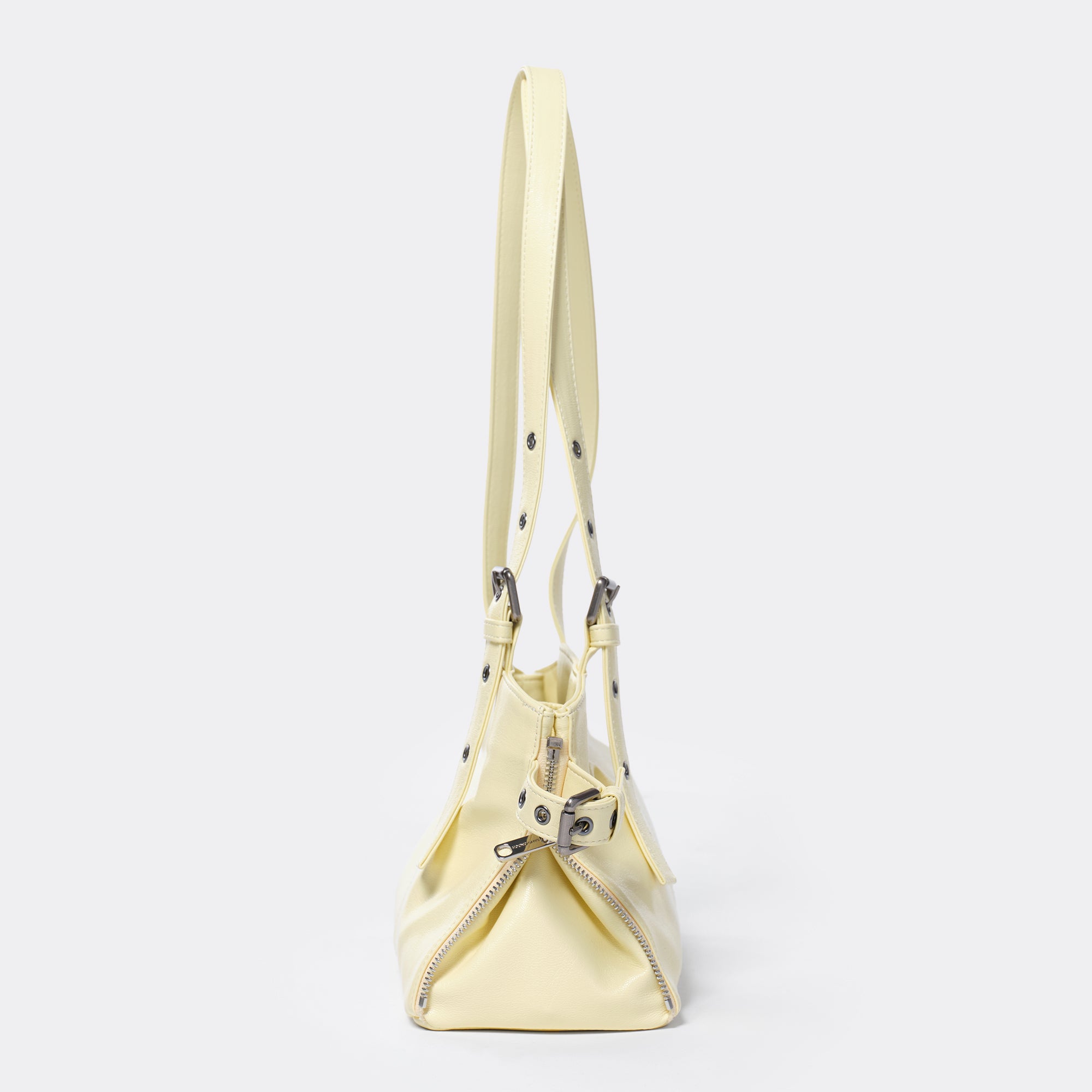 zipper shopper bag S goat lime