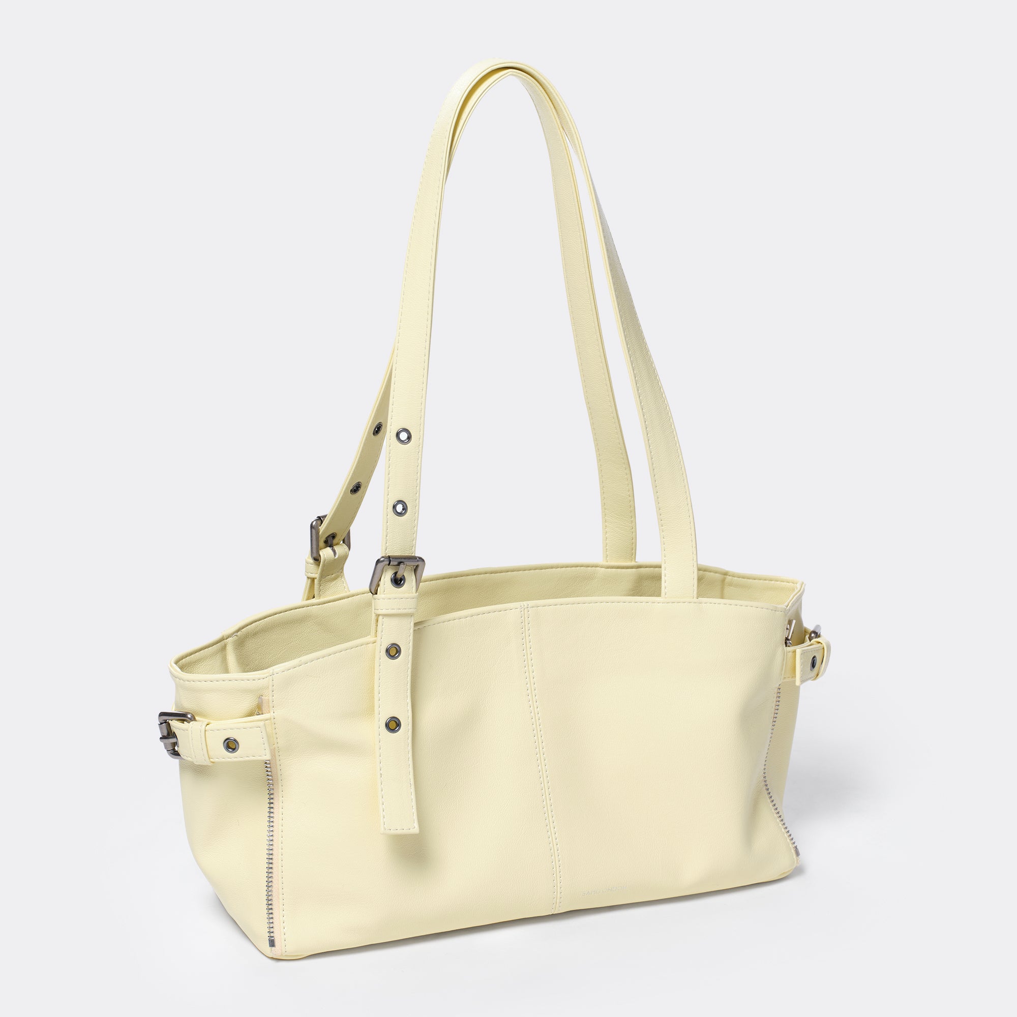 zipper shopper bag S goat lime