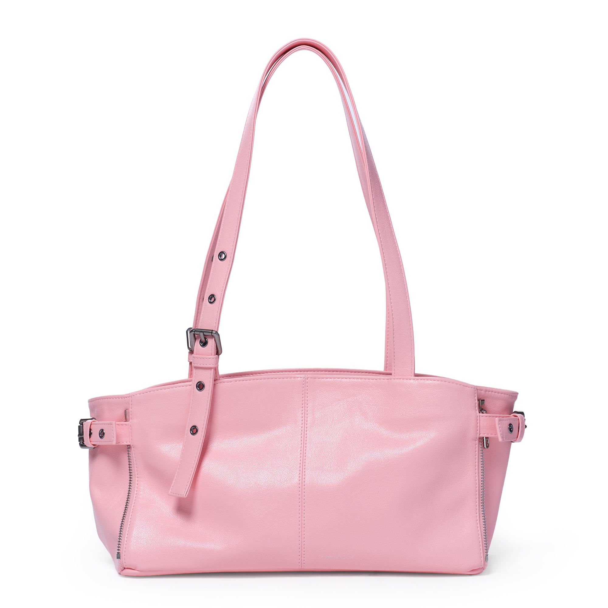 zipper shopper bag S goat pink
