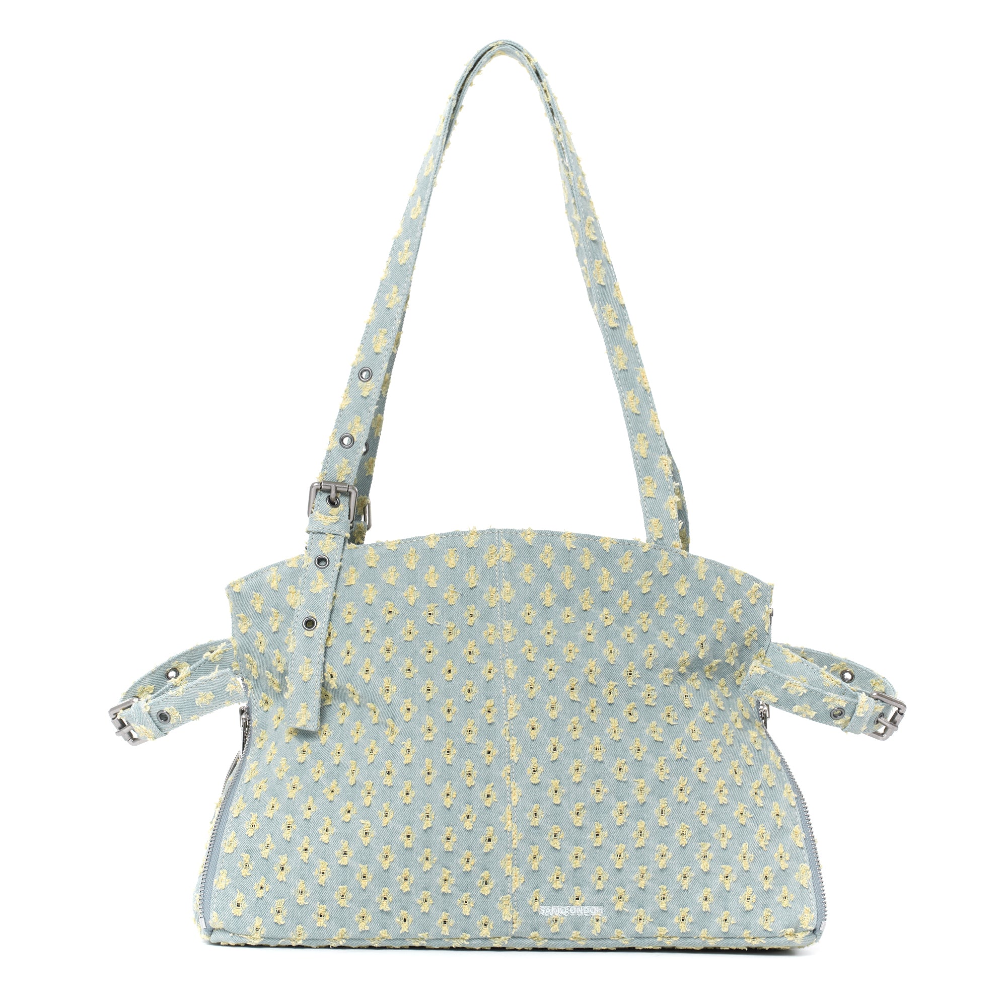 zipper shopper bag M punching yellow