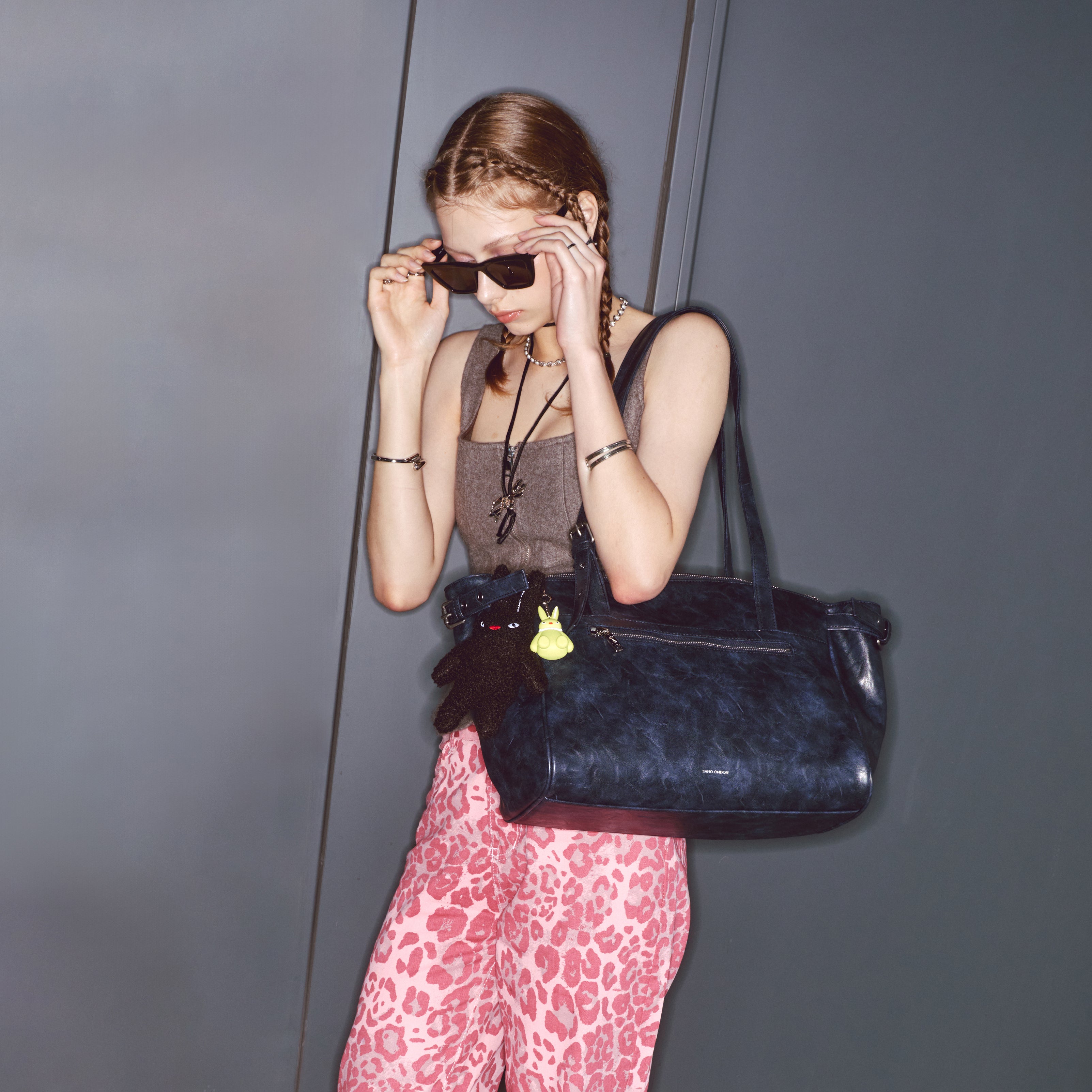 nouvelle shopper bag L baked navy