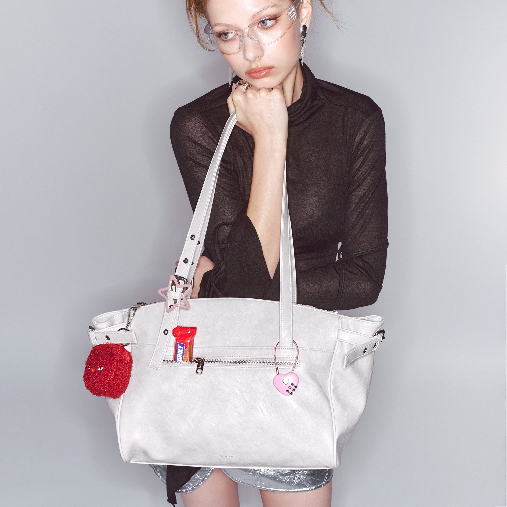 nouvelle shopper bag L baked powder