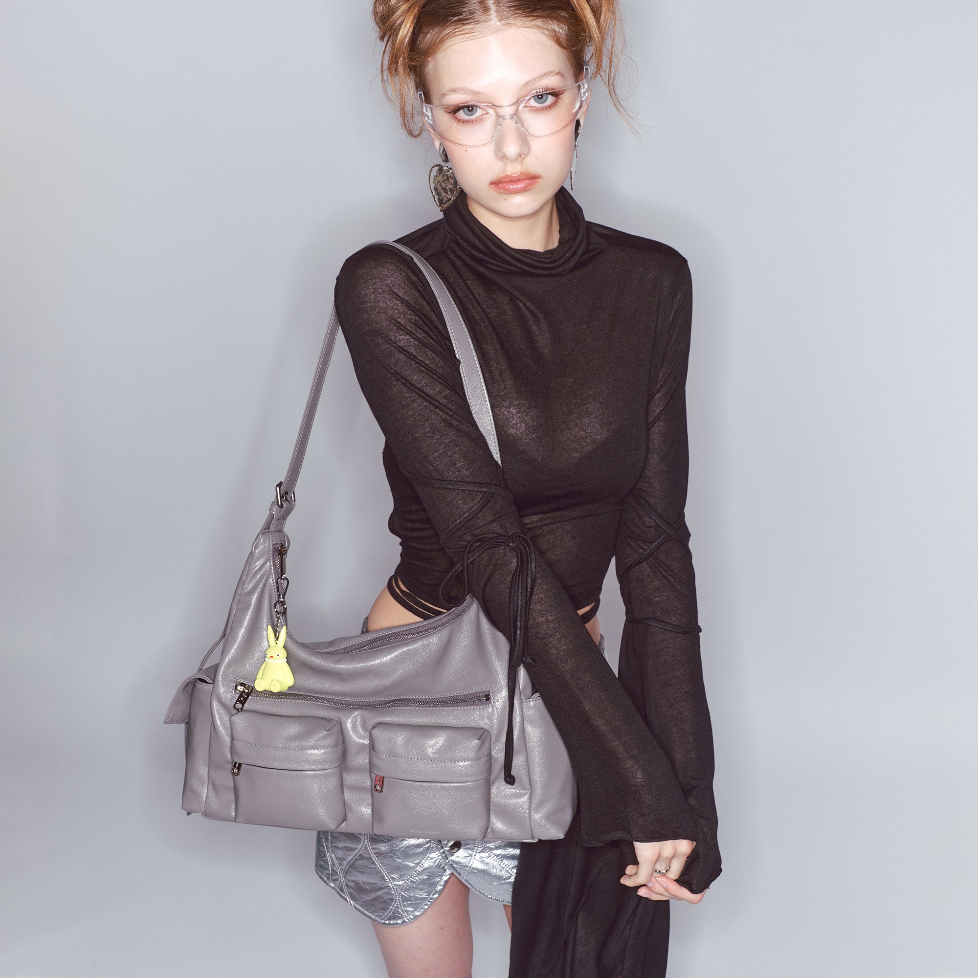 pocket mug bag L goat gray