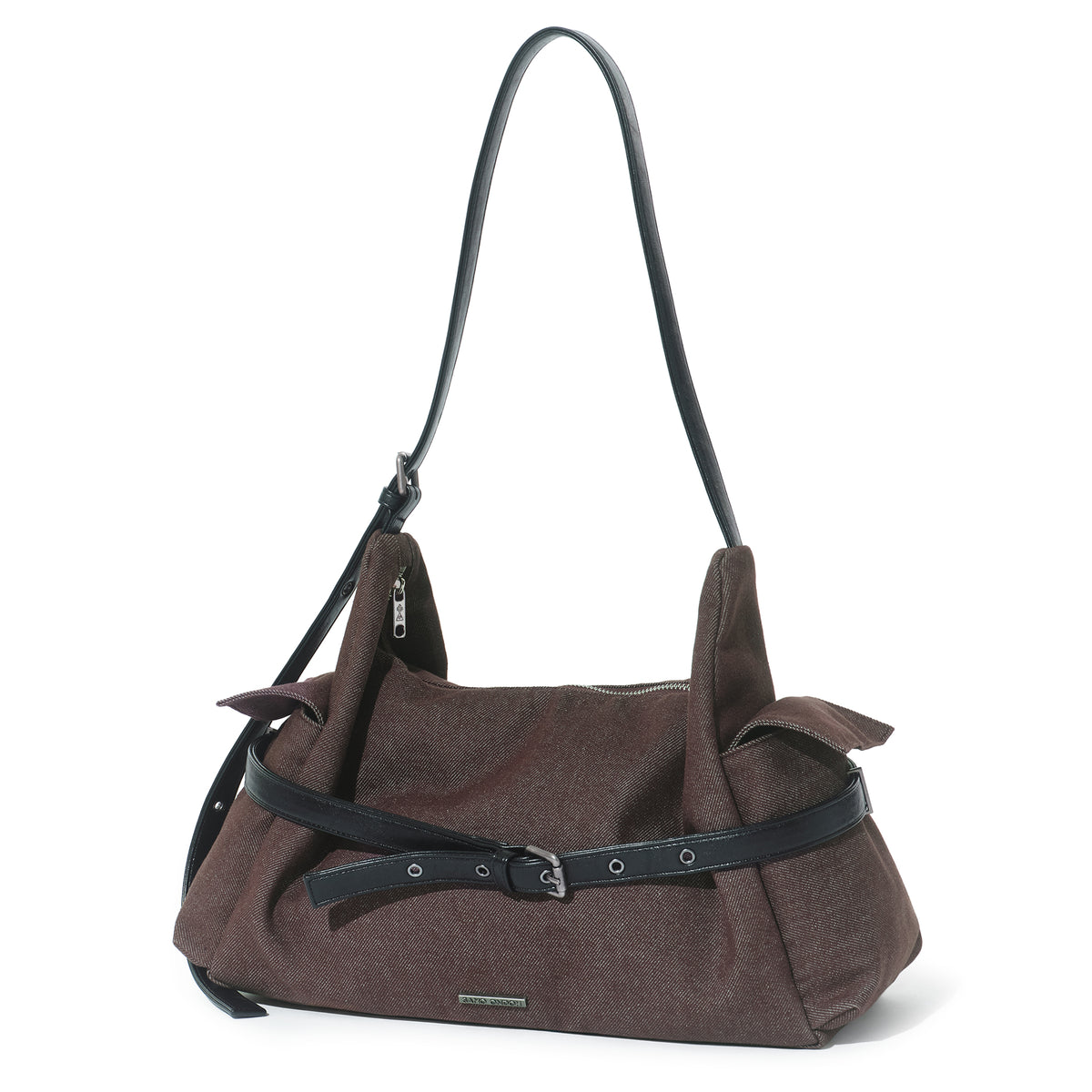 belt mondo bag L raw brown