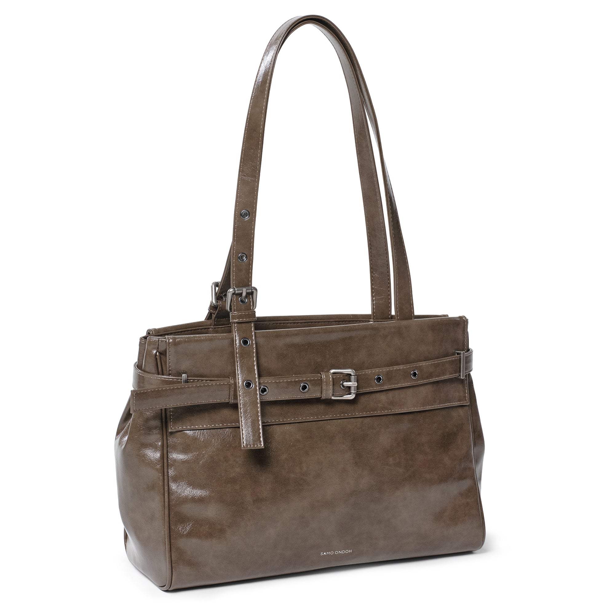 belt flap bag M vampire coffeemilk