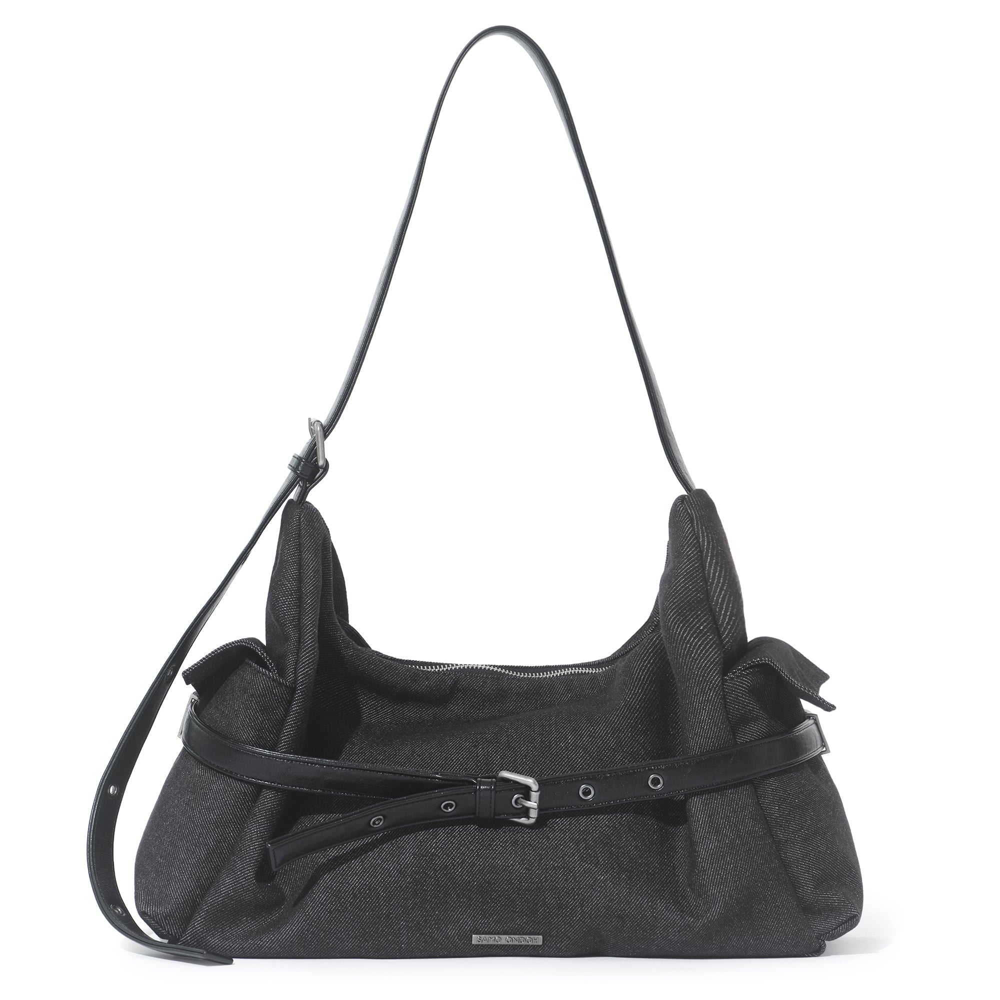 belt mondo bag L raw denim