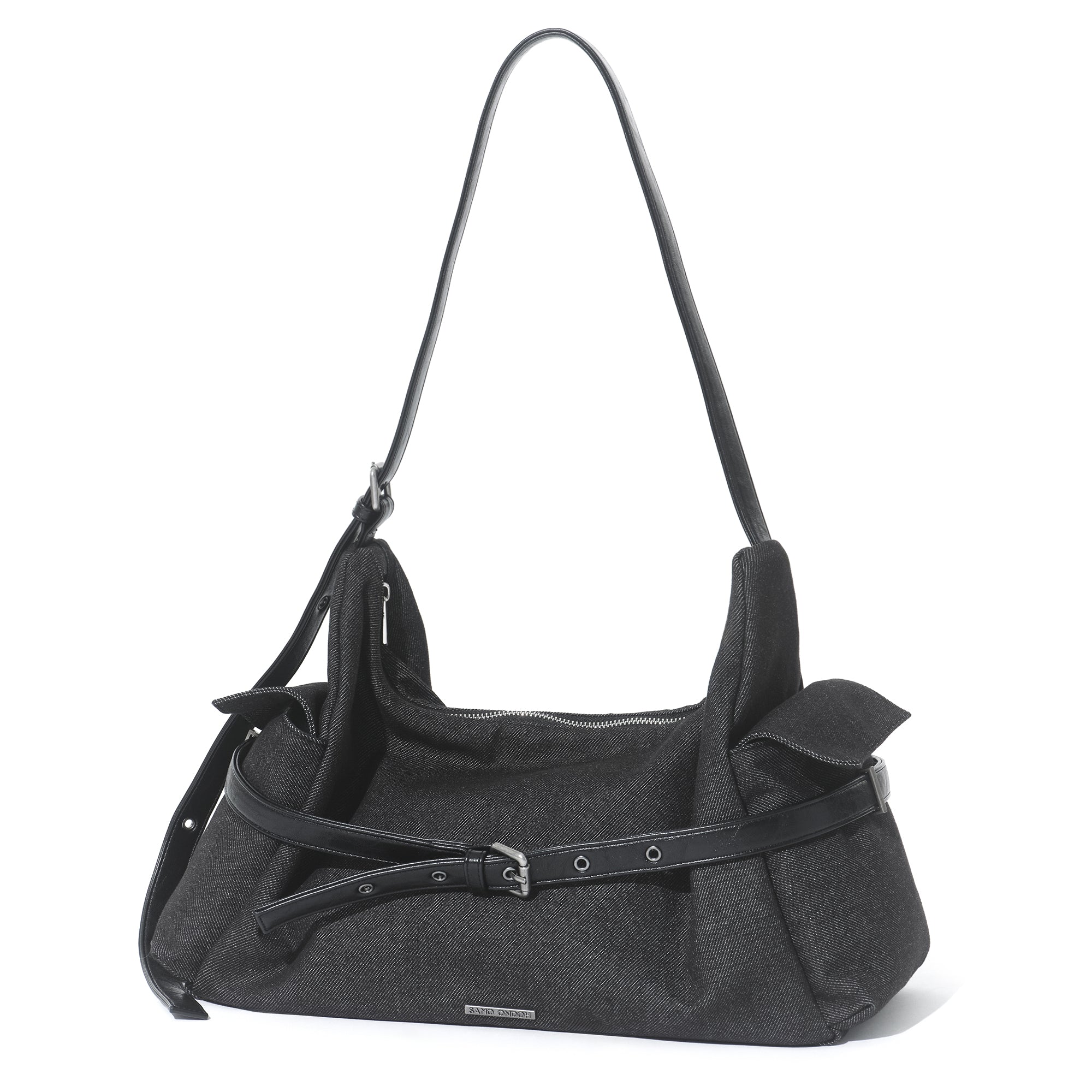 belt mondo bag L raw denim
