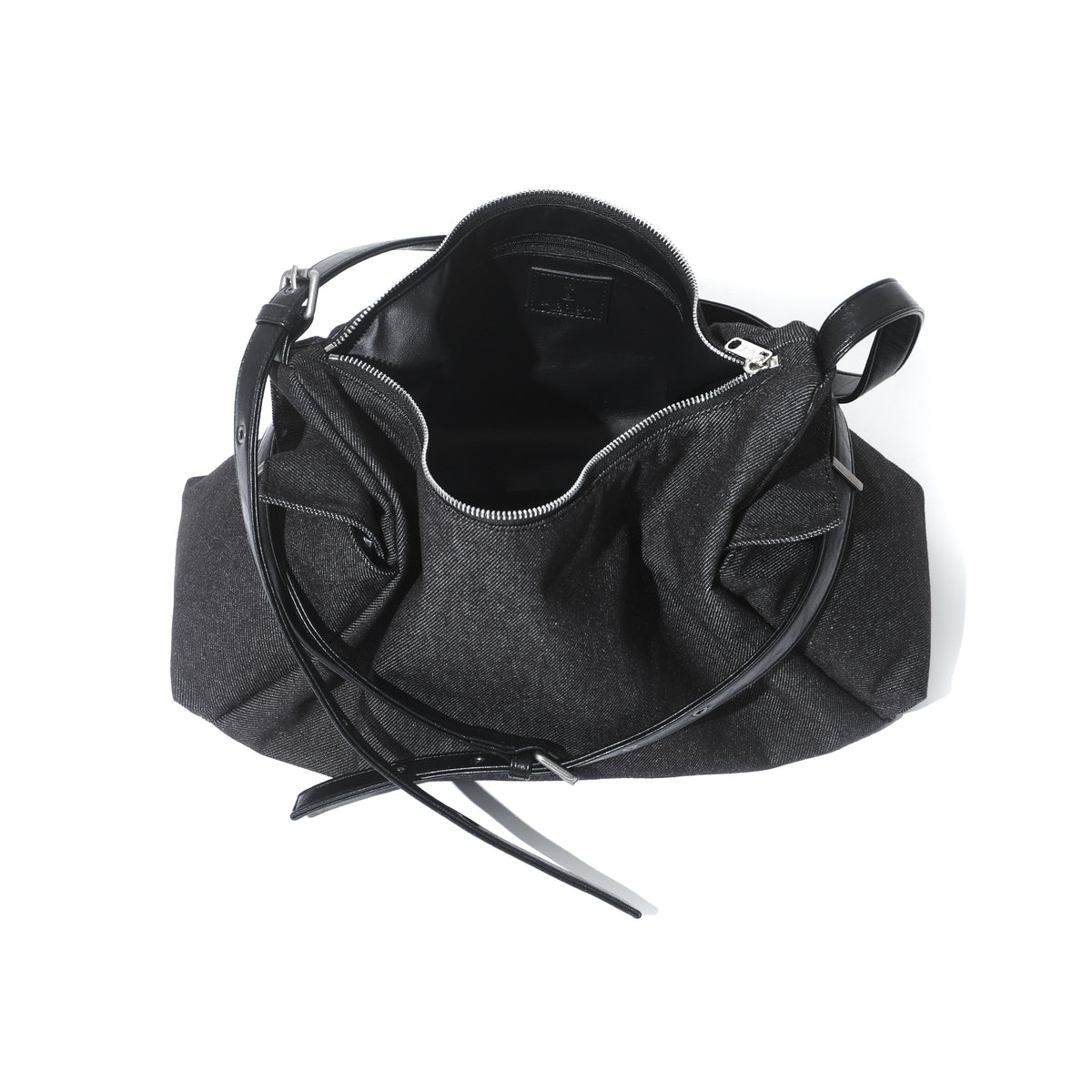 belt mondo bag L raw denim