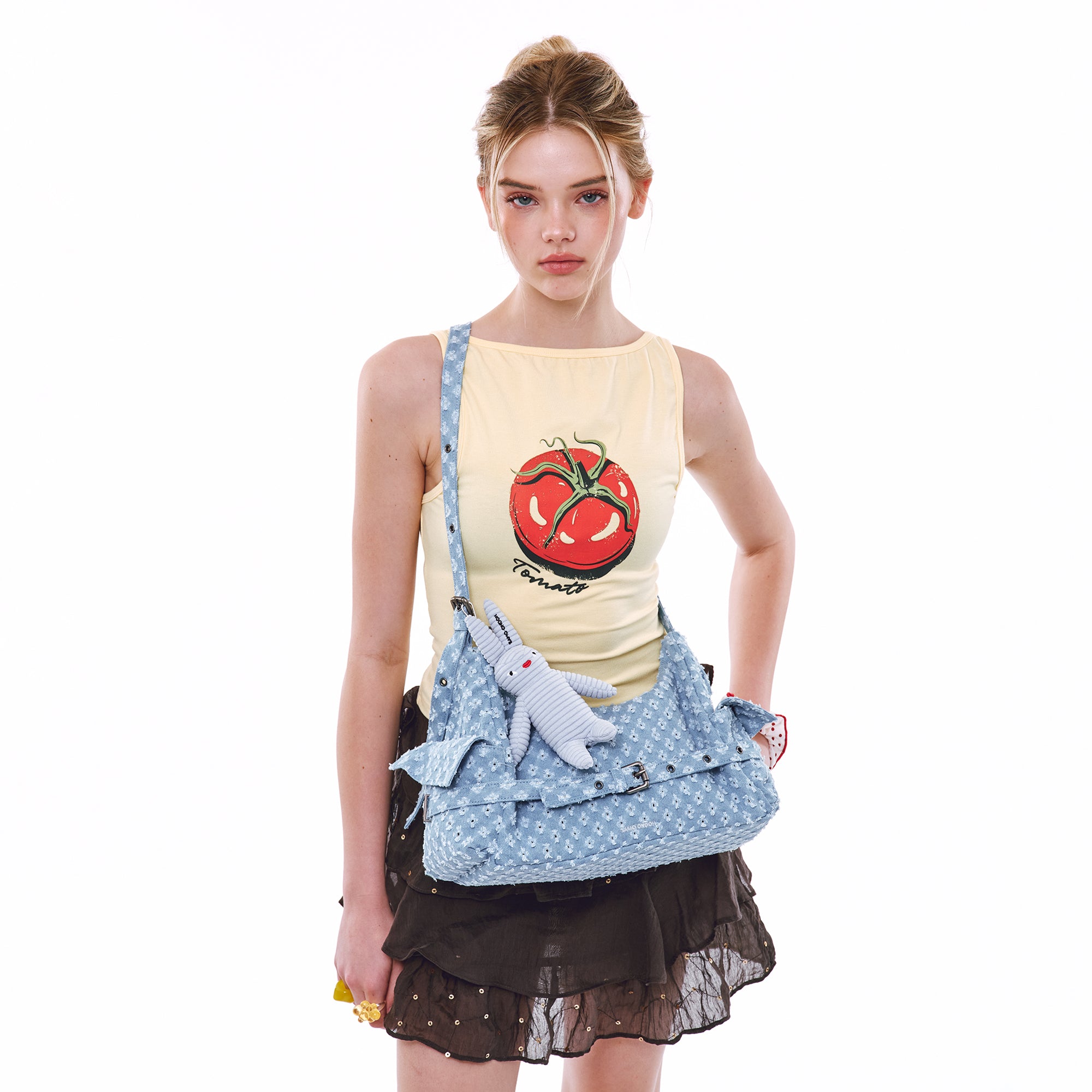 belt mondo bag M punching blue