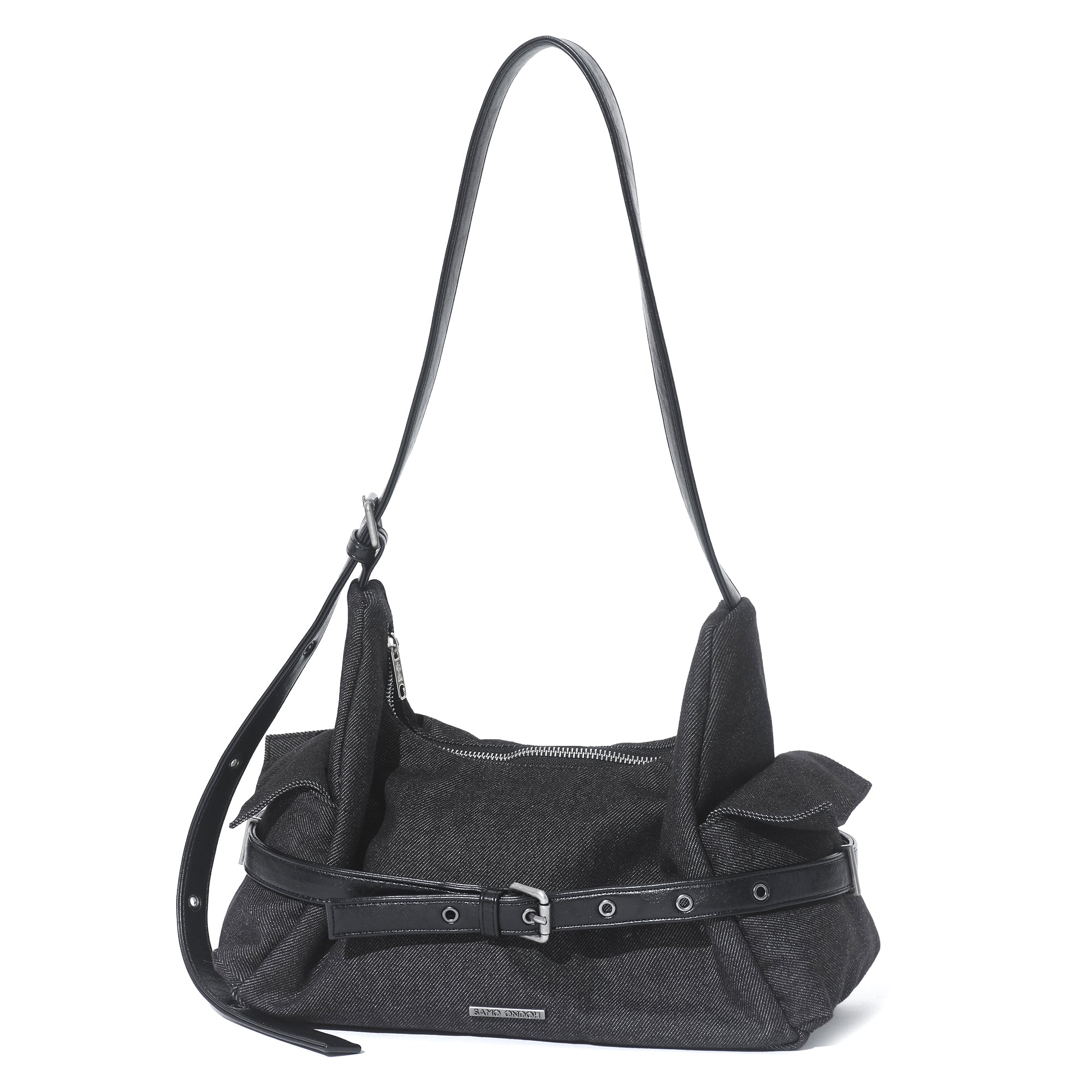belt mondo bag M raw denim